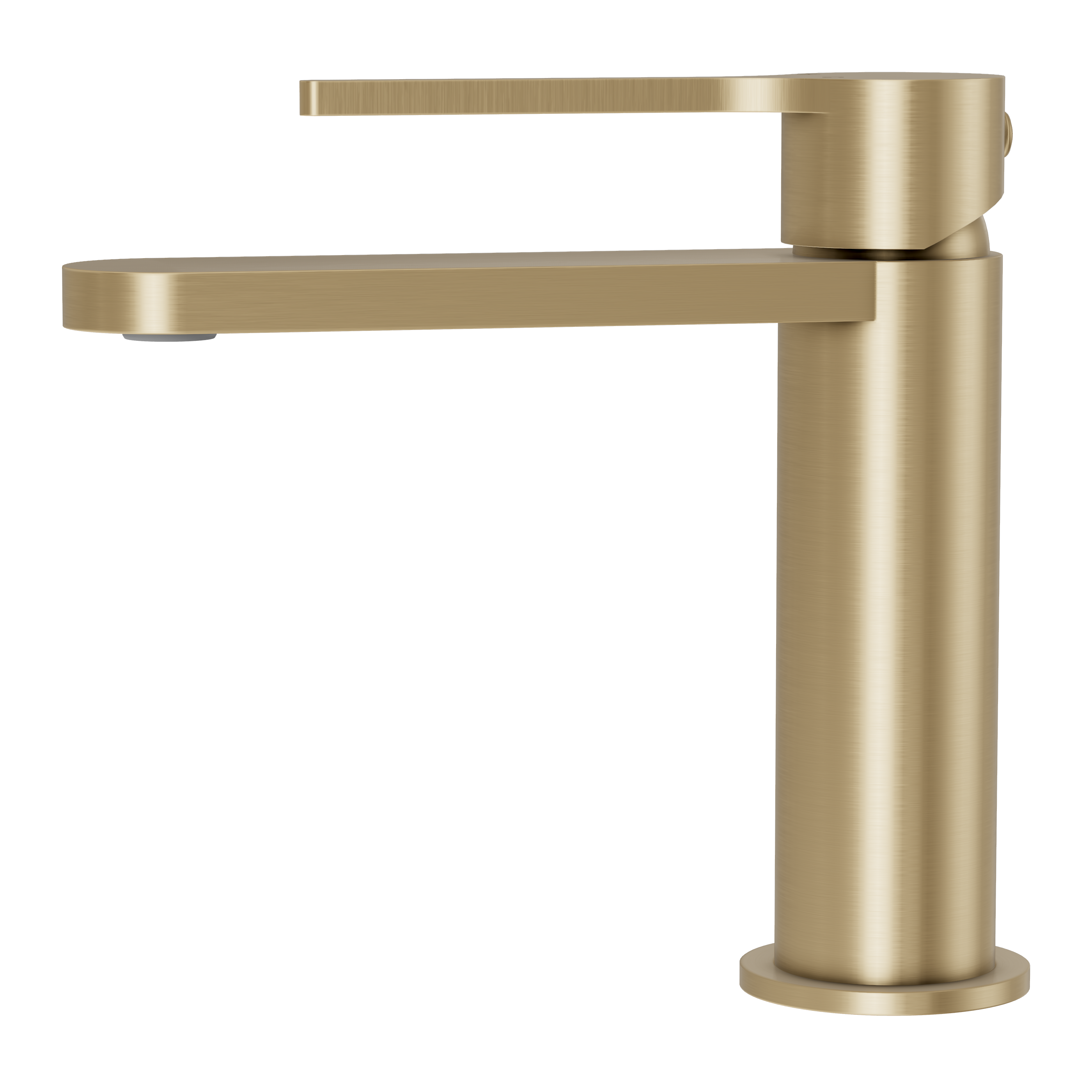 Sereno Short Basin Mixer Tap - Brushed Brass