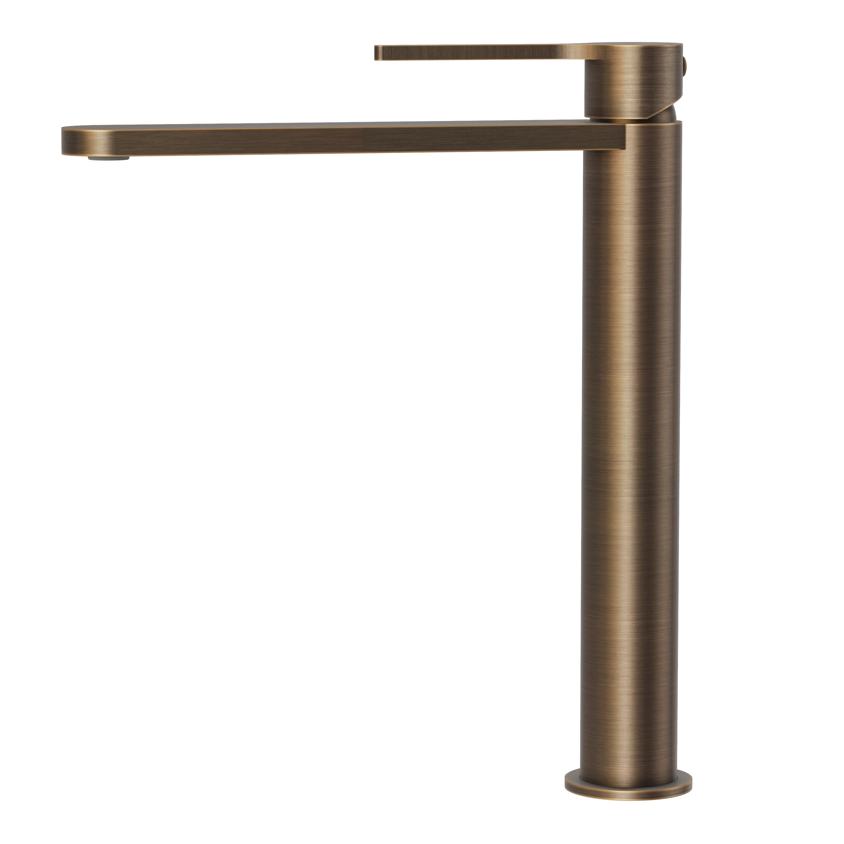Sereno Tall Basin Mixer Tap - Antique Brass