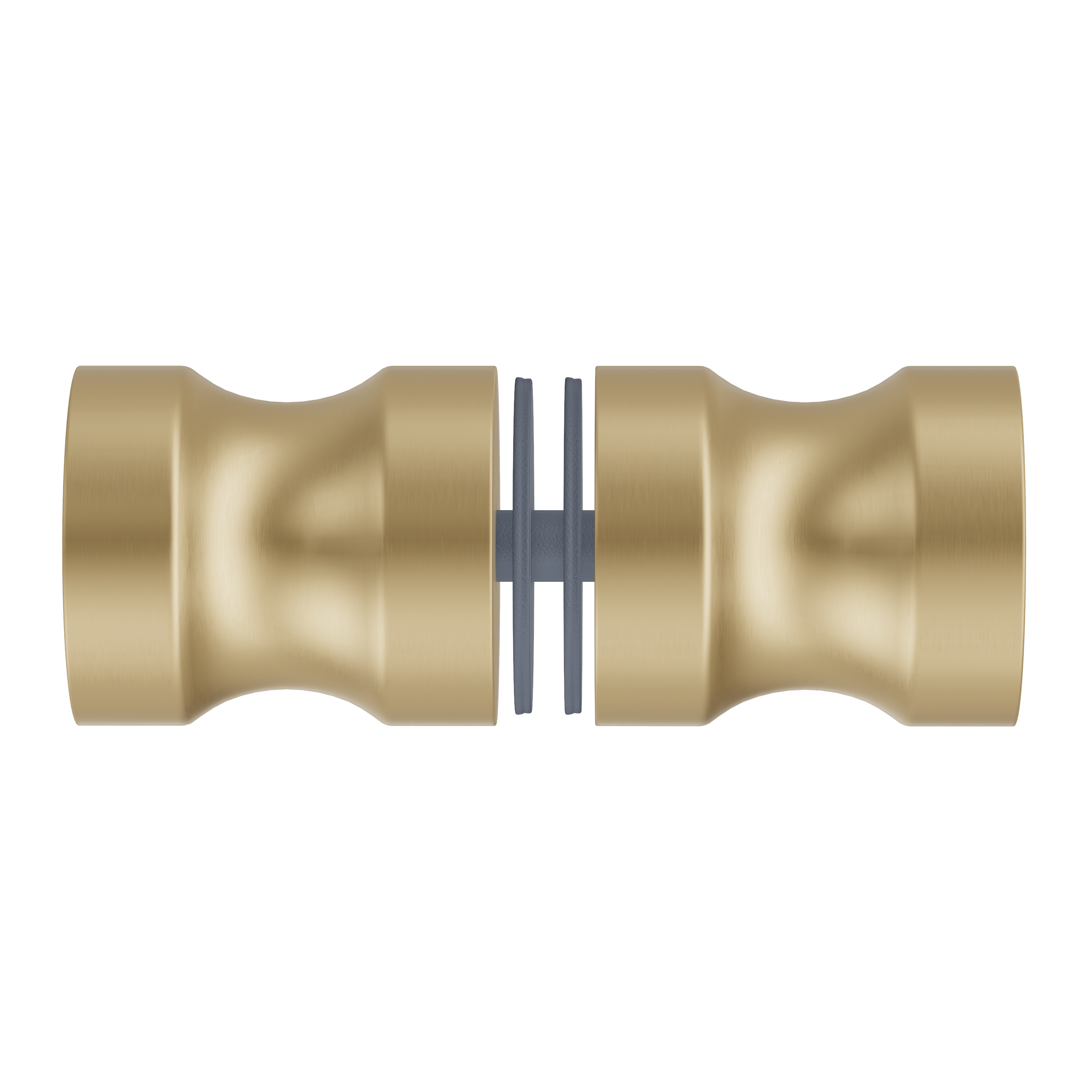 Shower Door Handle - Brushed Brass