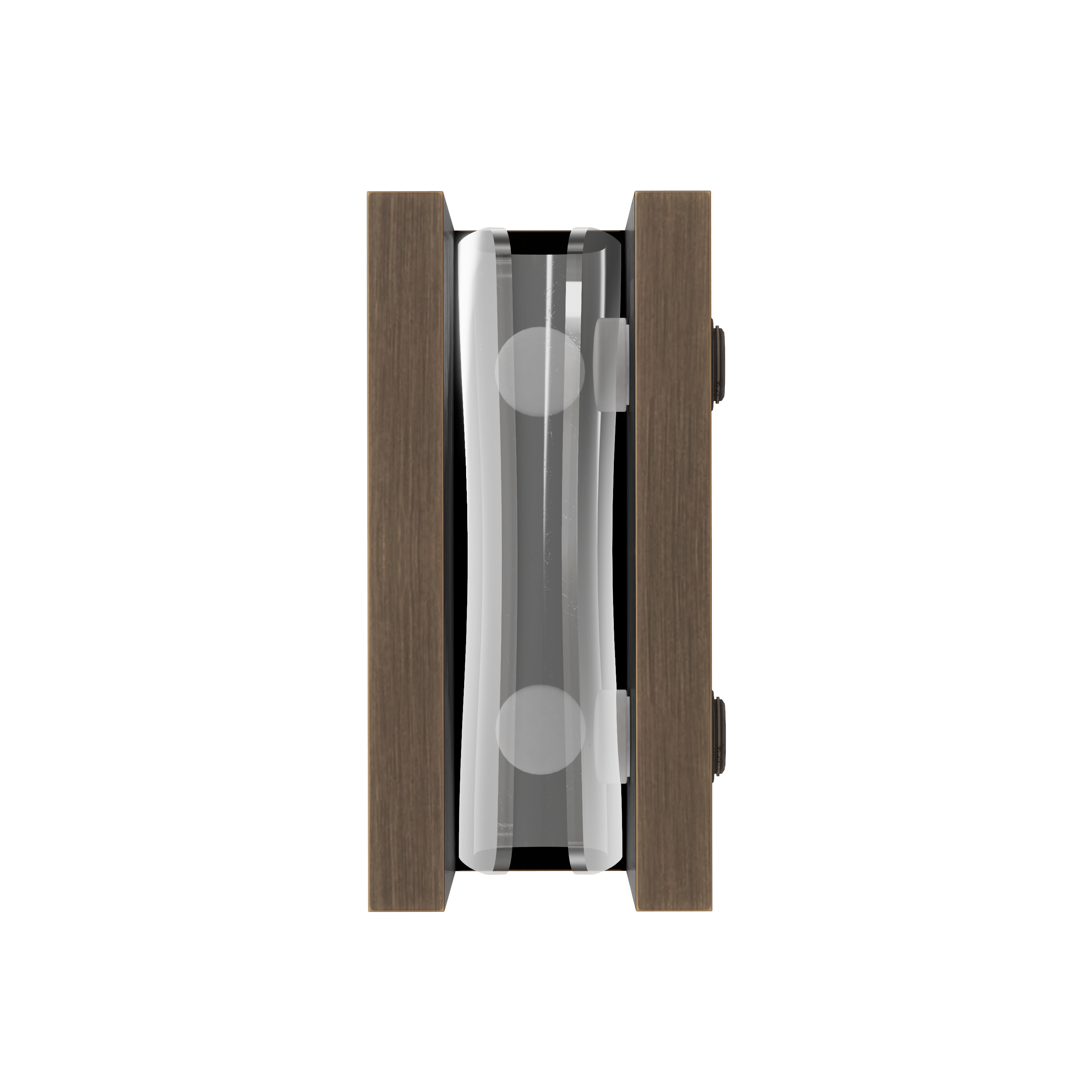 Shower Glass Clamp - Antique Brass