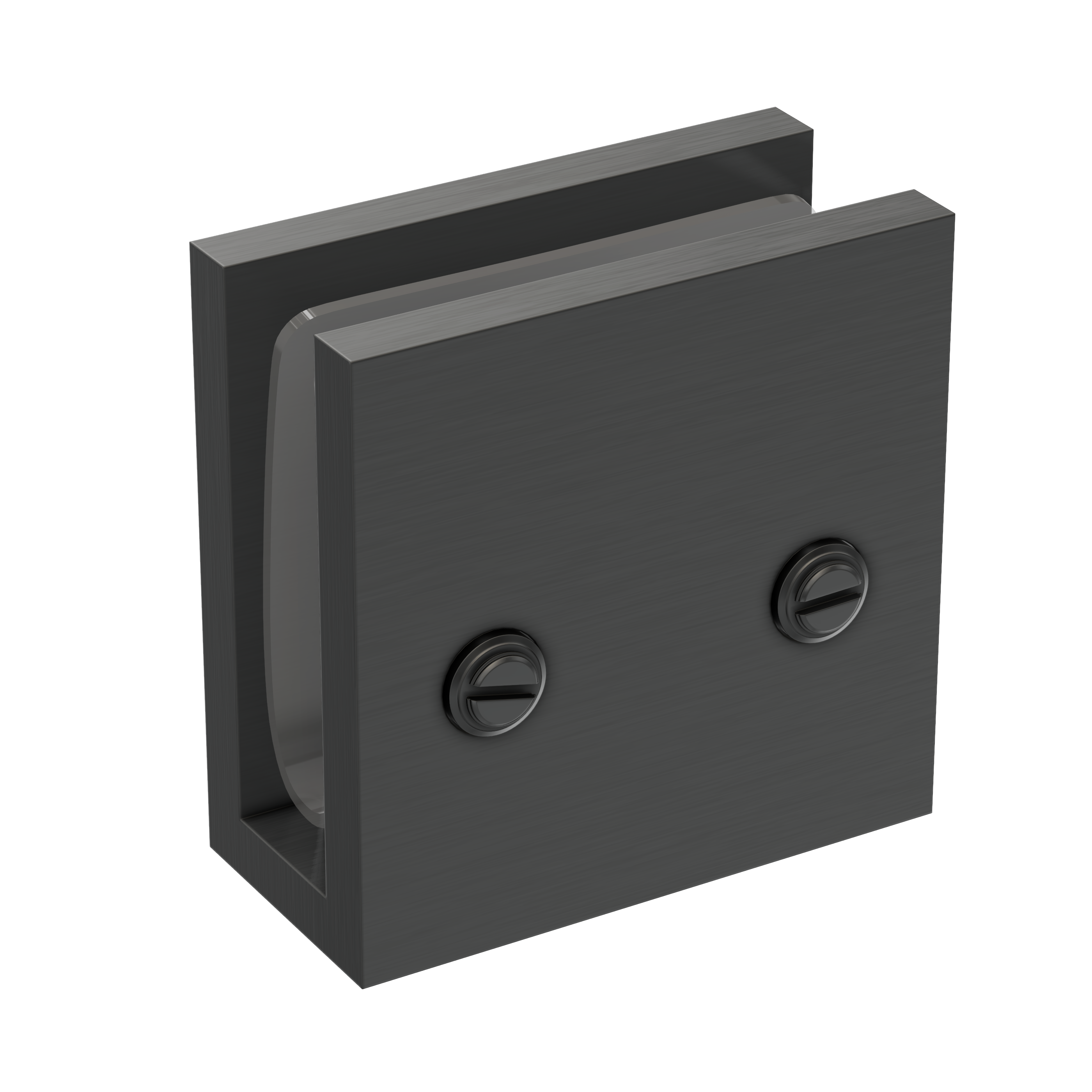 Shower Glass Clamp - Gun Metal Brushed