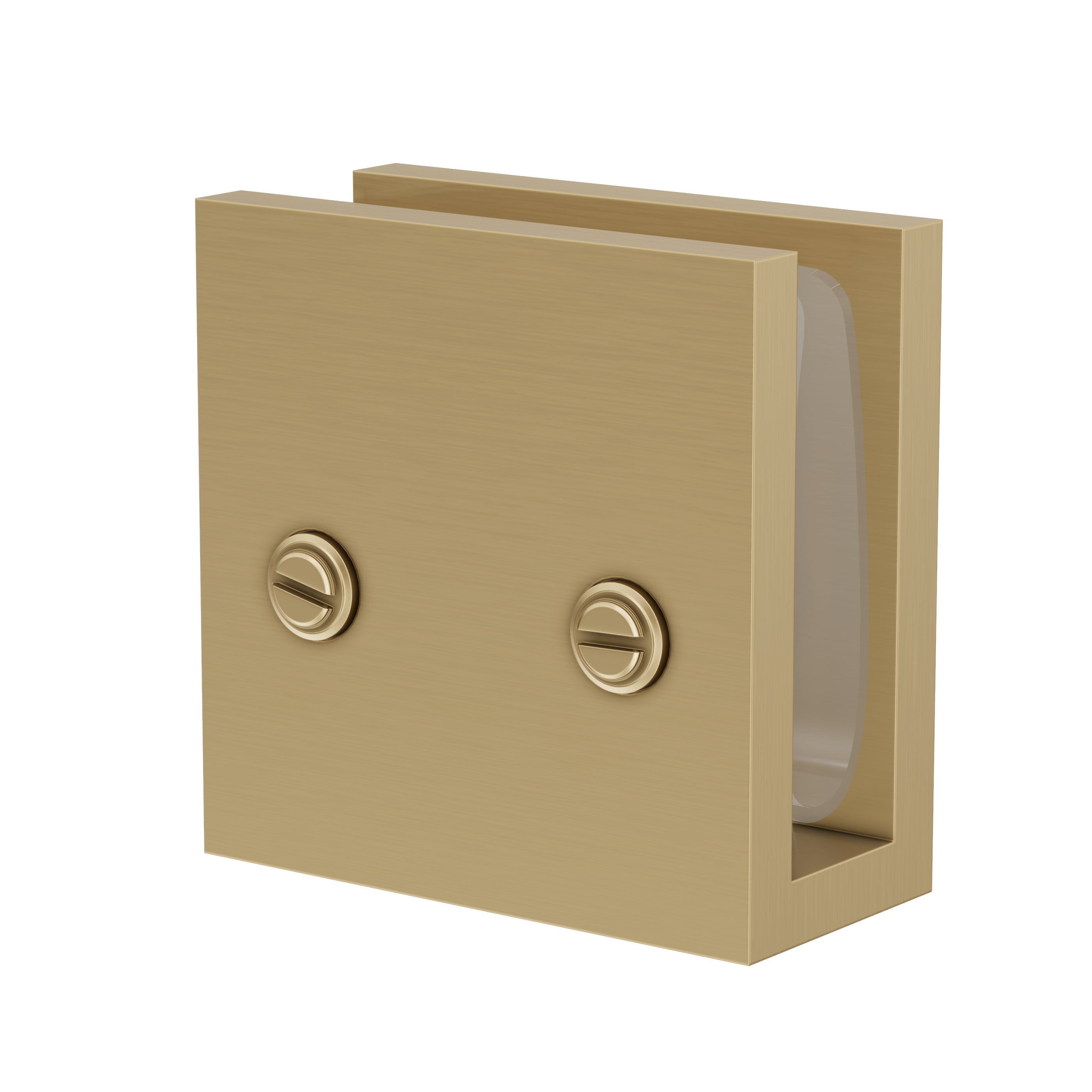 Shower Glass Clamp - Brushed Brass