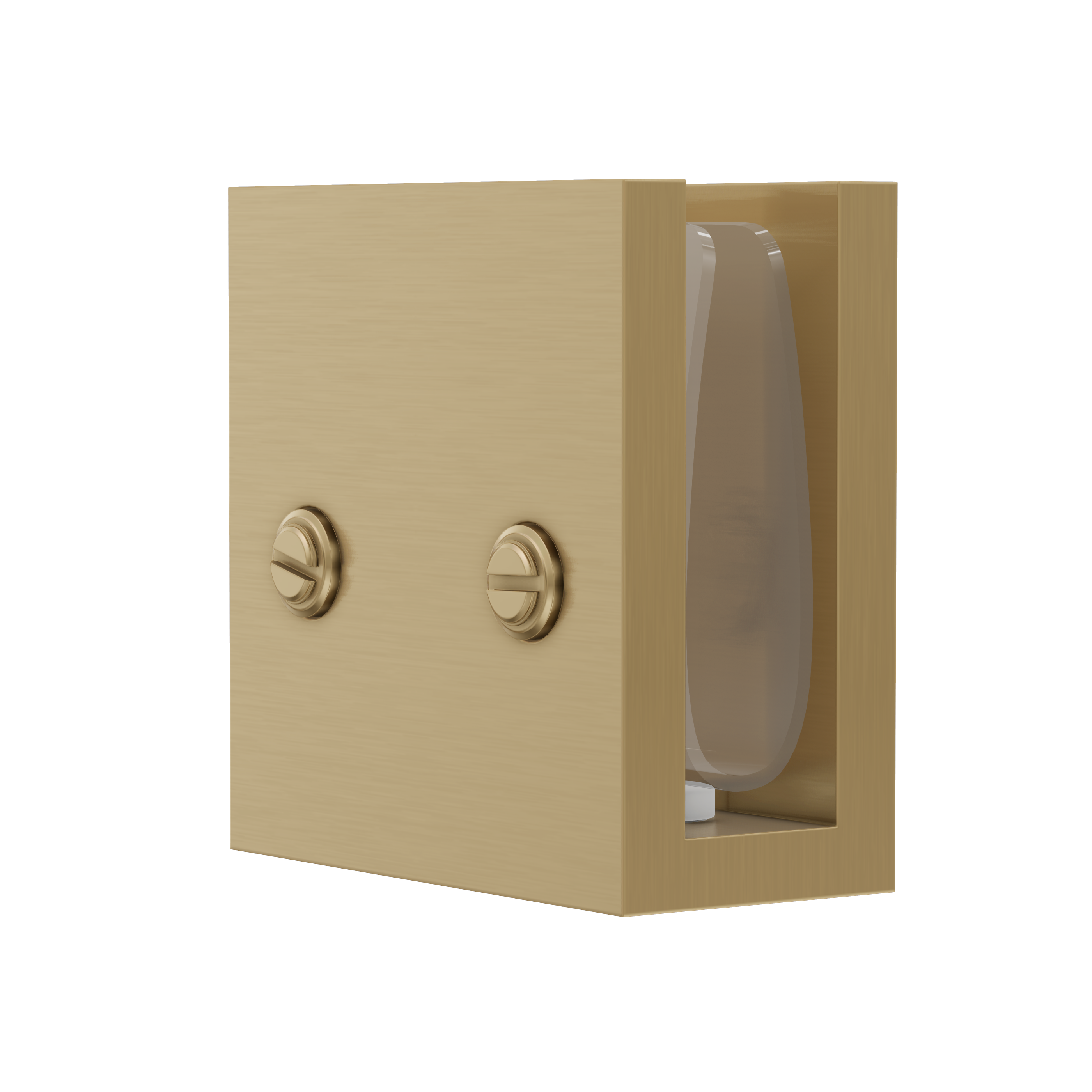 Shower Glass Clamp - Brushed Brass