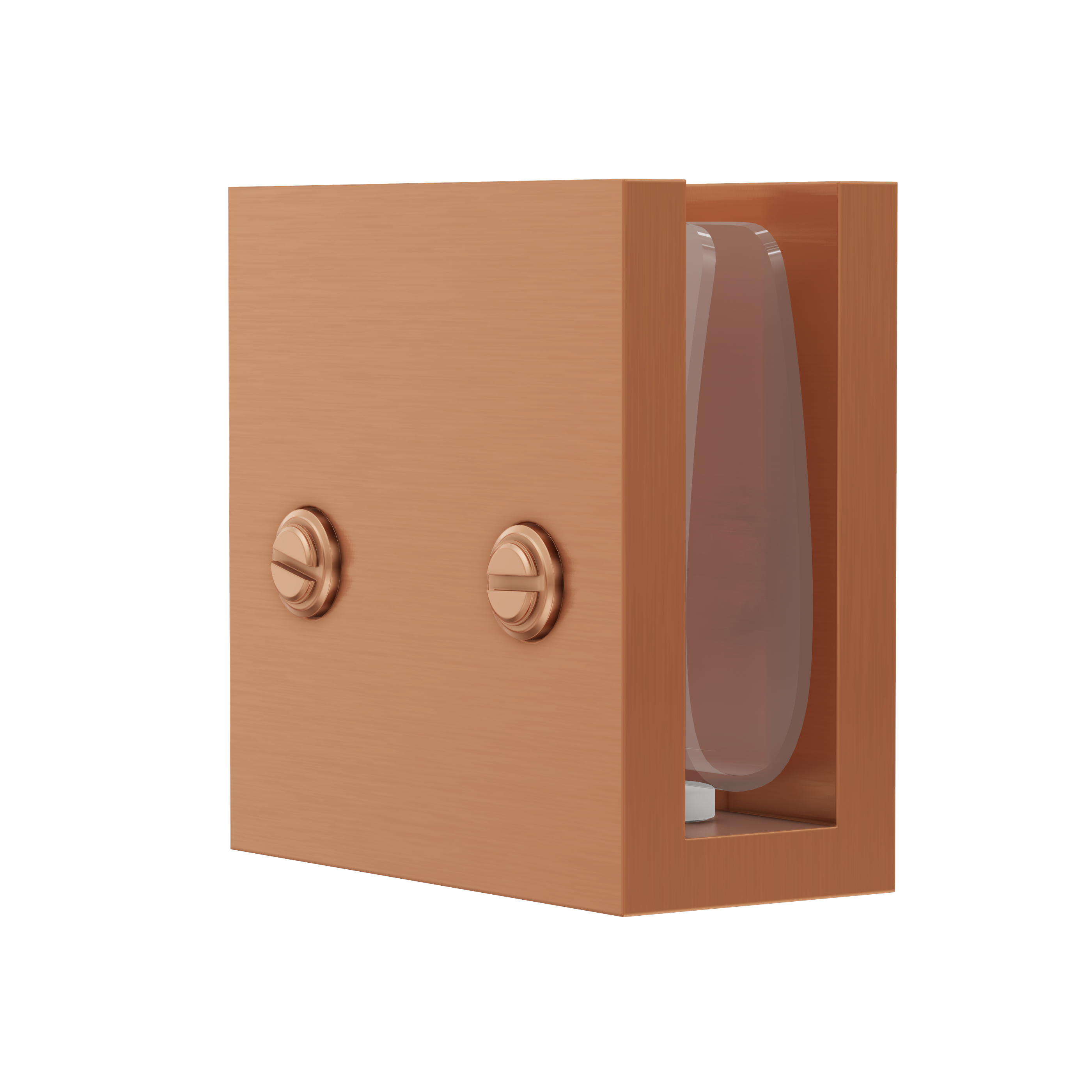 Shower Glass Clamp - Brushed Copper