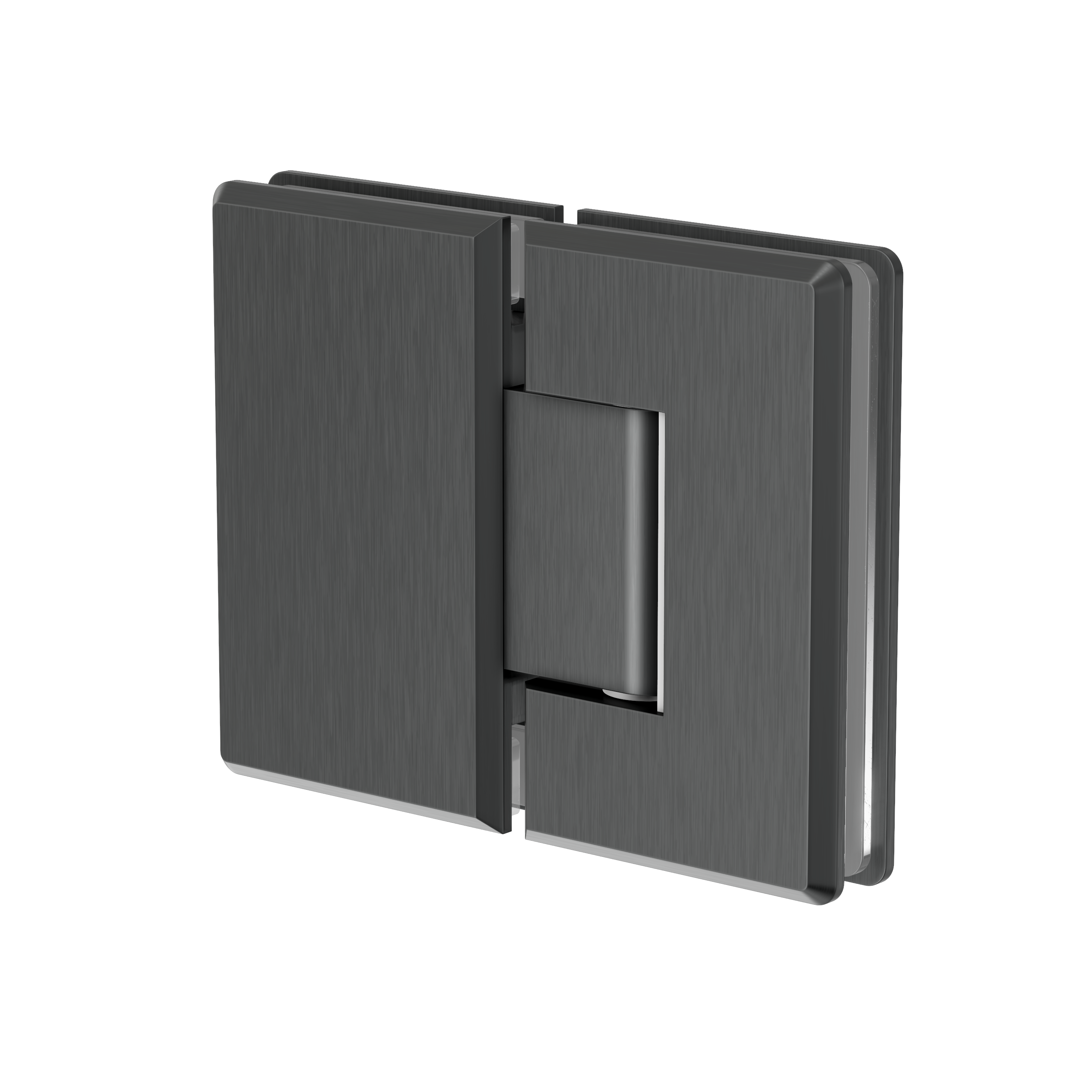 Shower Hinge Glass to Glass - Gun Metal Brushed