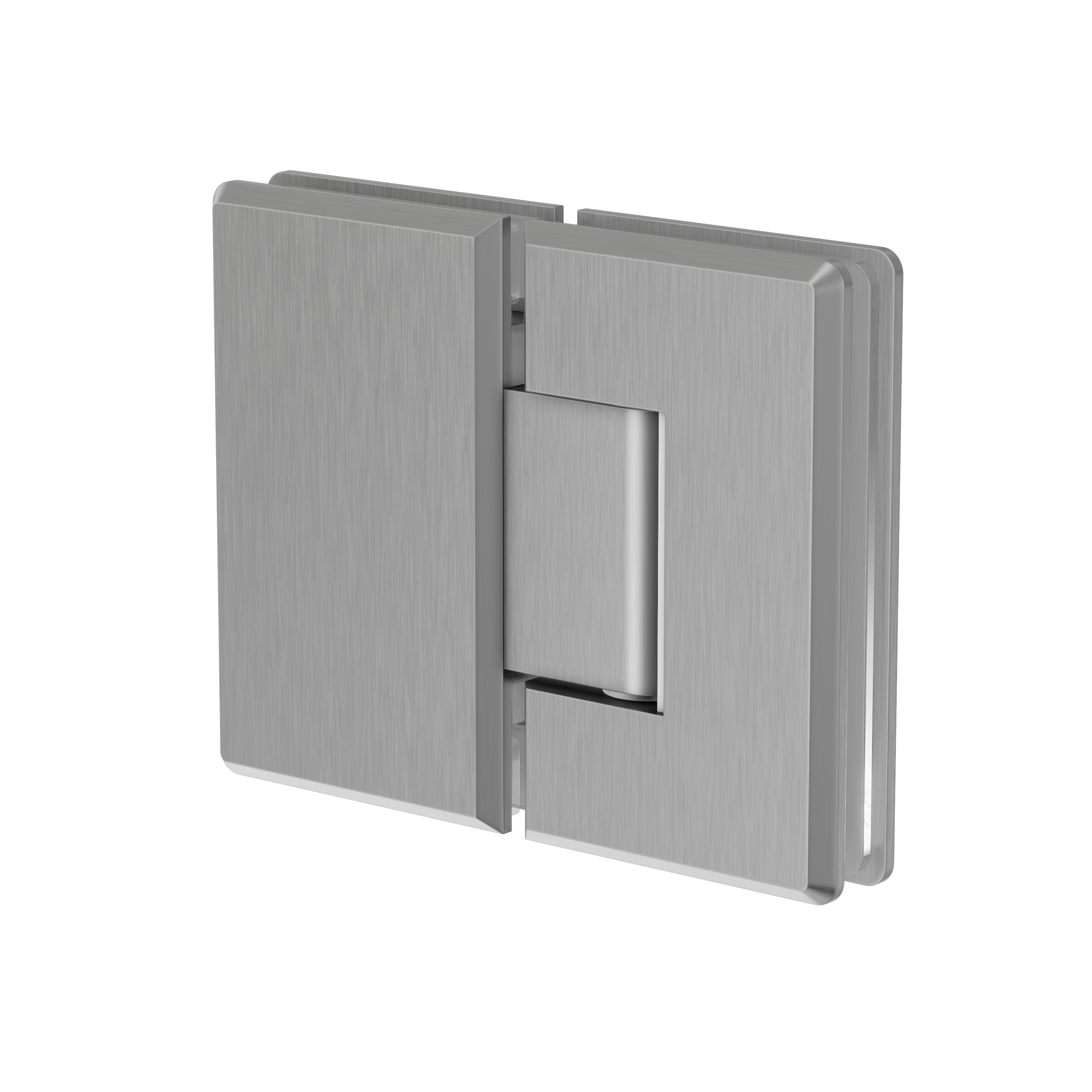 Shower Hinge Glass to Glass - Brushed Nickel