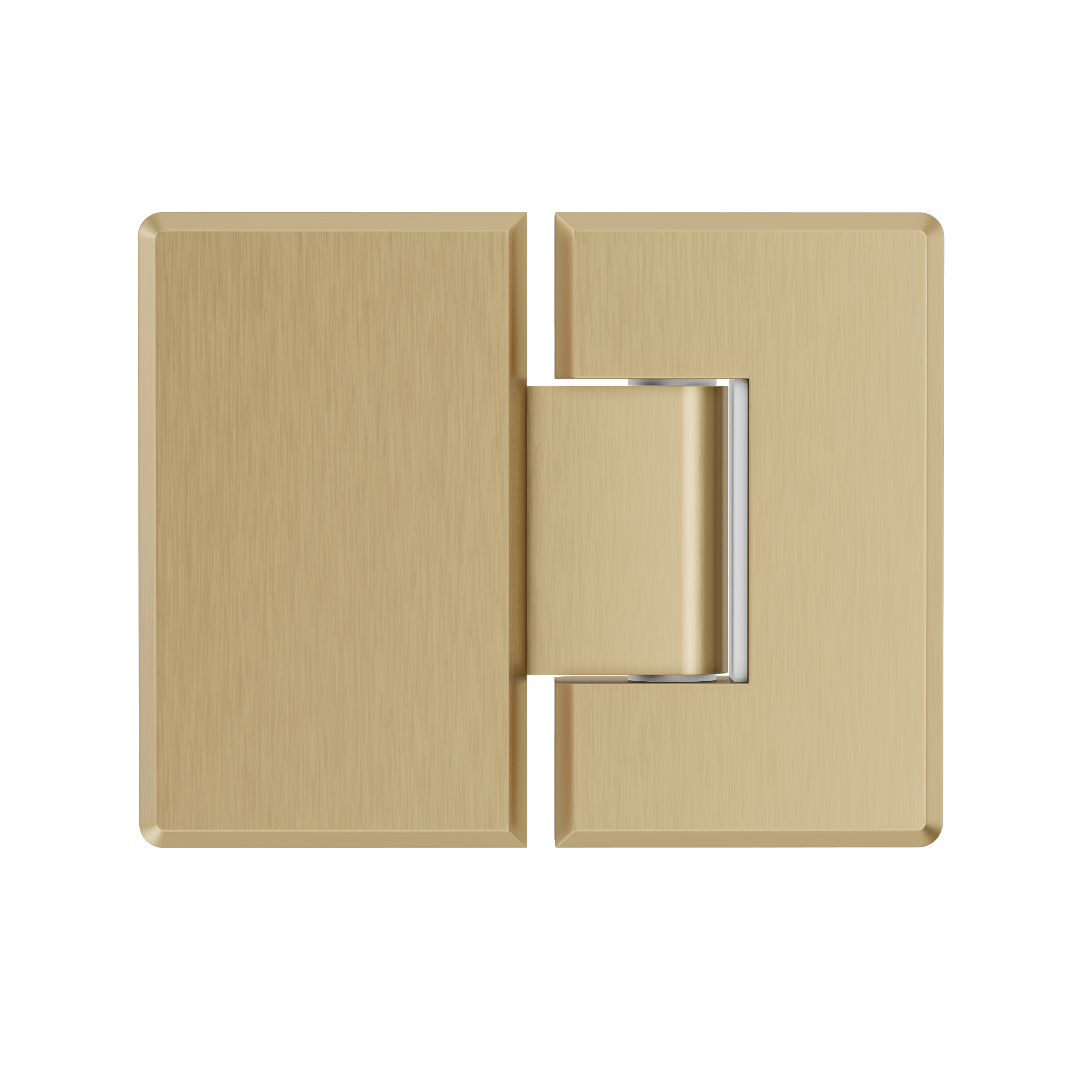 Shower Hinge Glass to Glass - Brushed Brass