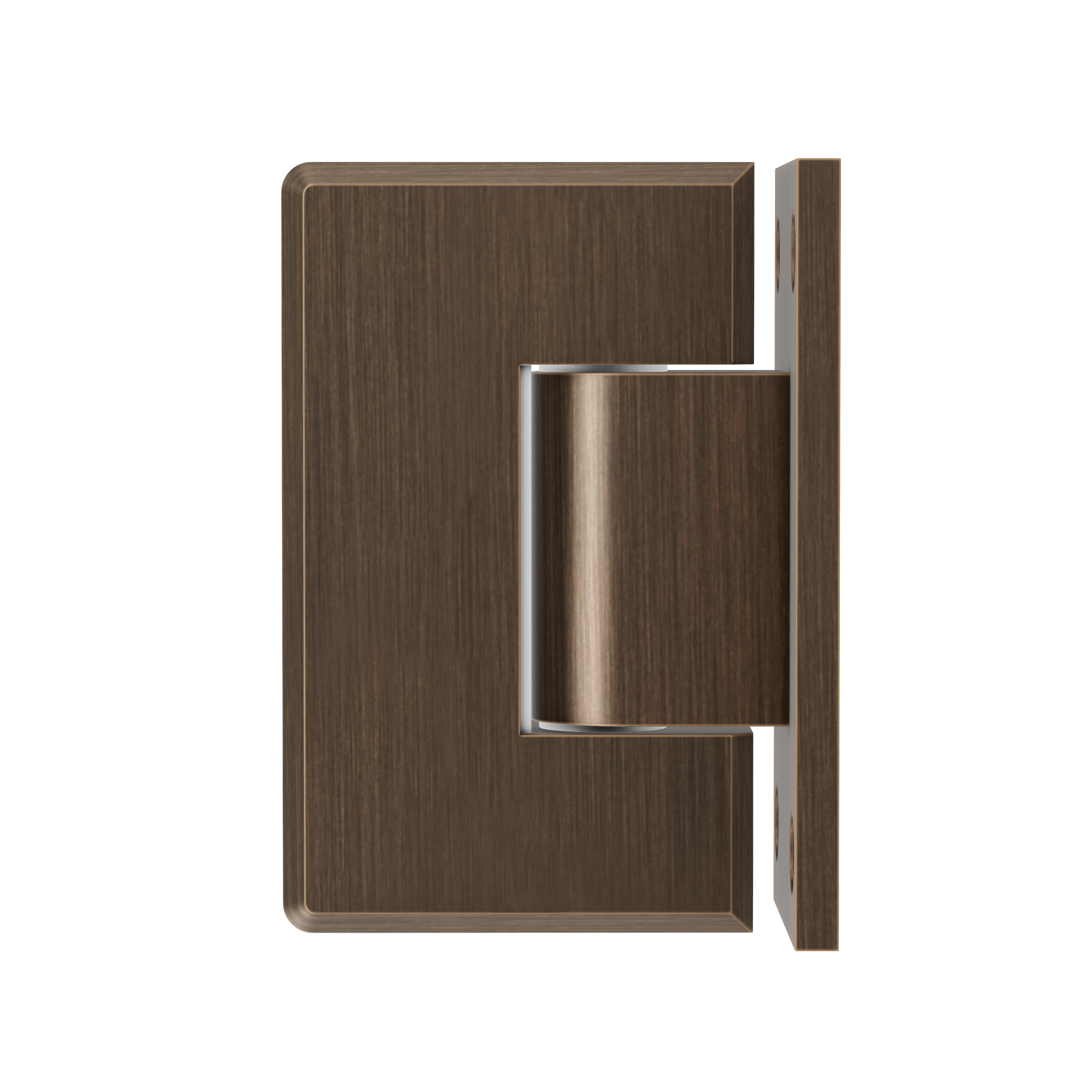 Shower Hinge Glass to Wall - Antique Brass