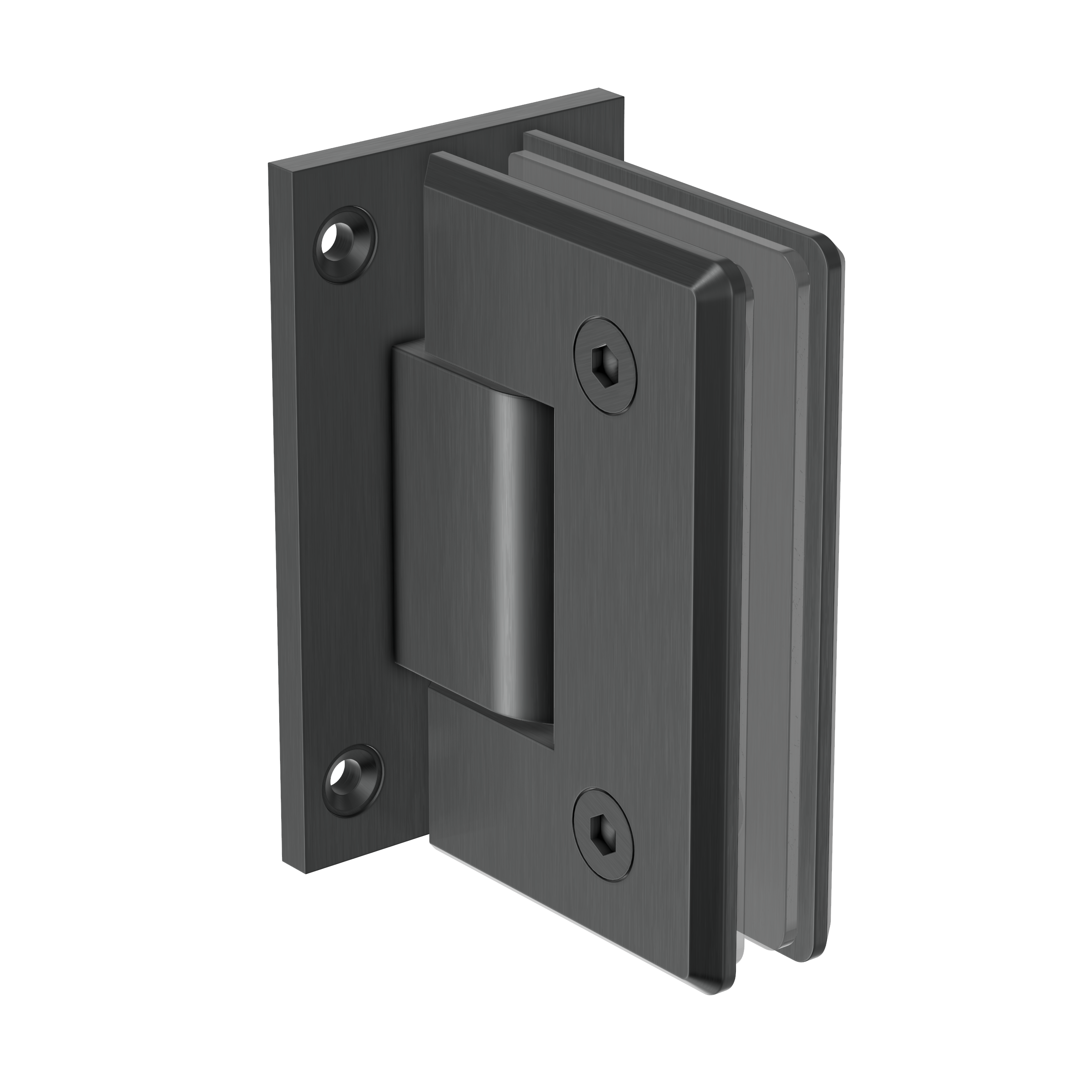 Glass to Wall Shower Hinge - Gun Metal Brushed