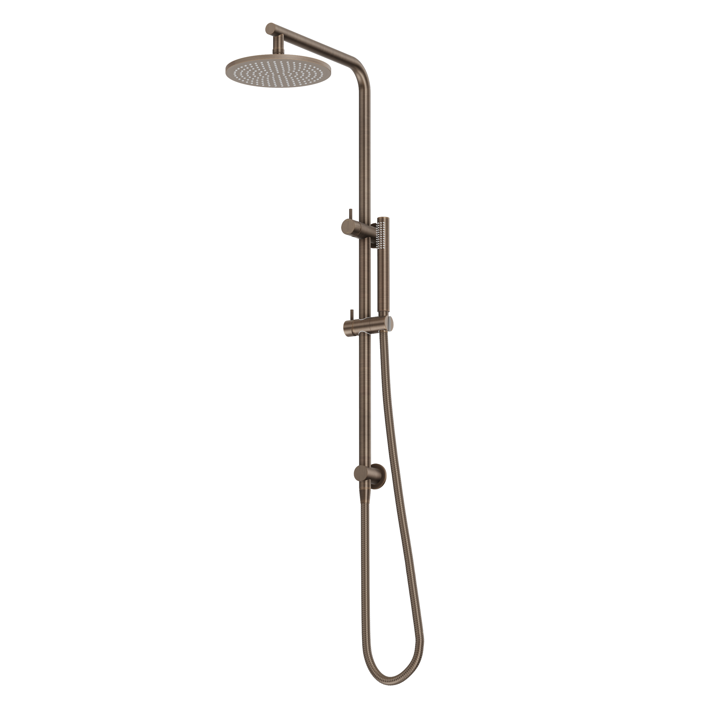 Shower Rail Set - Antique Brass