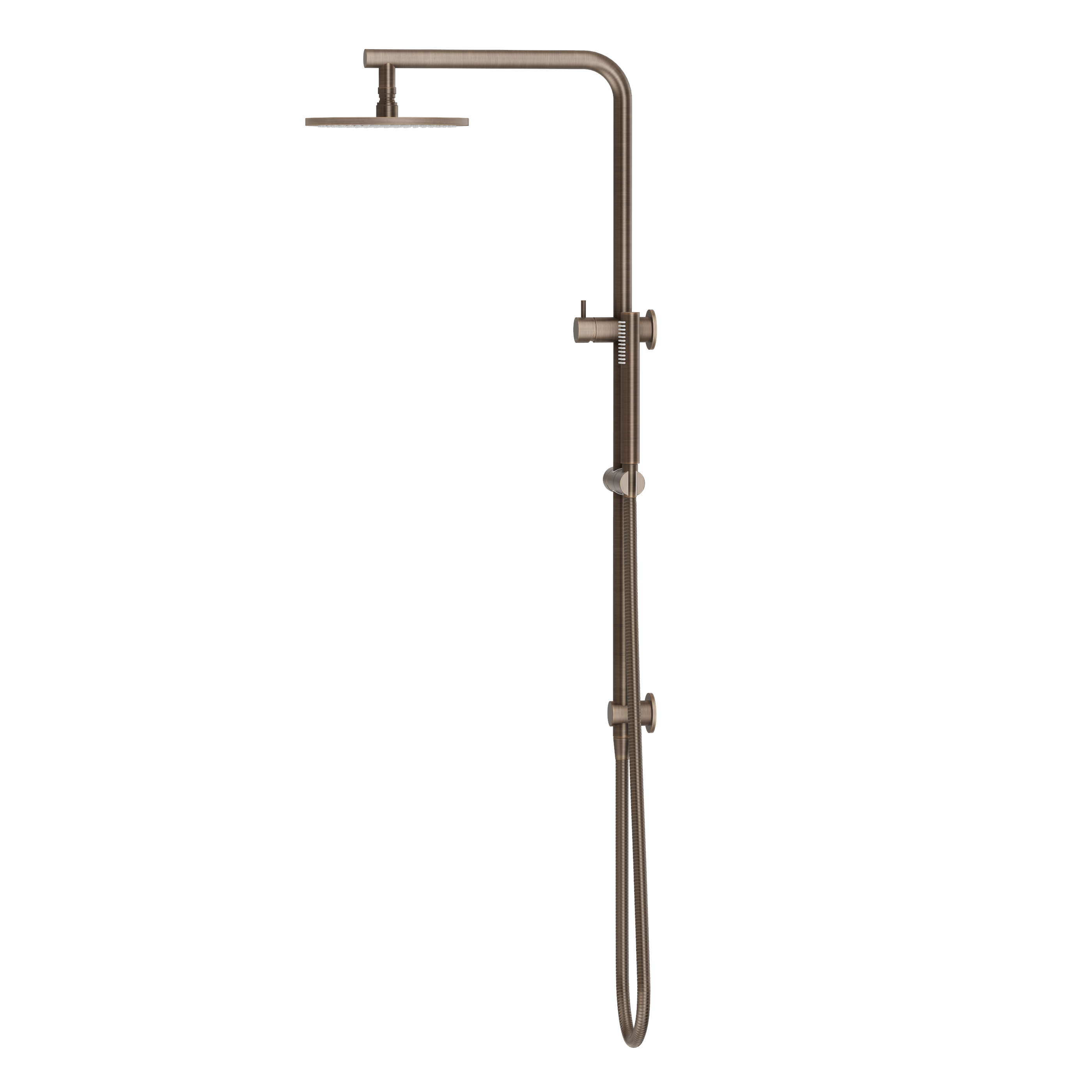Shower Rail Set - Antique Brass