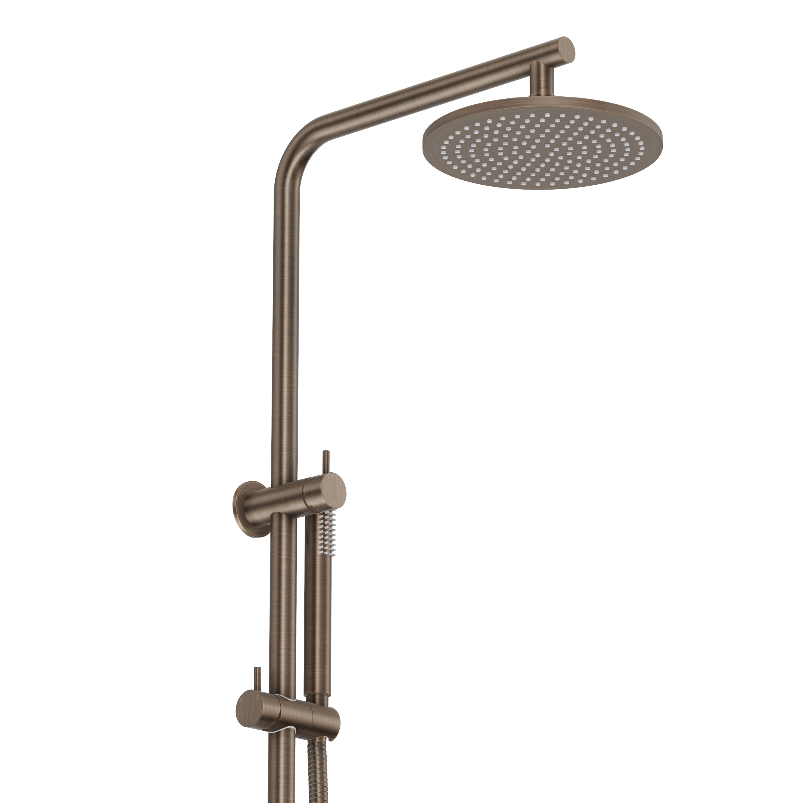 Shower Rail Set - Antique Brass