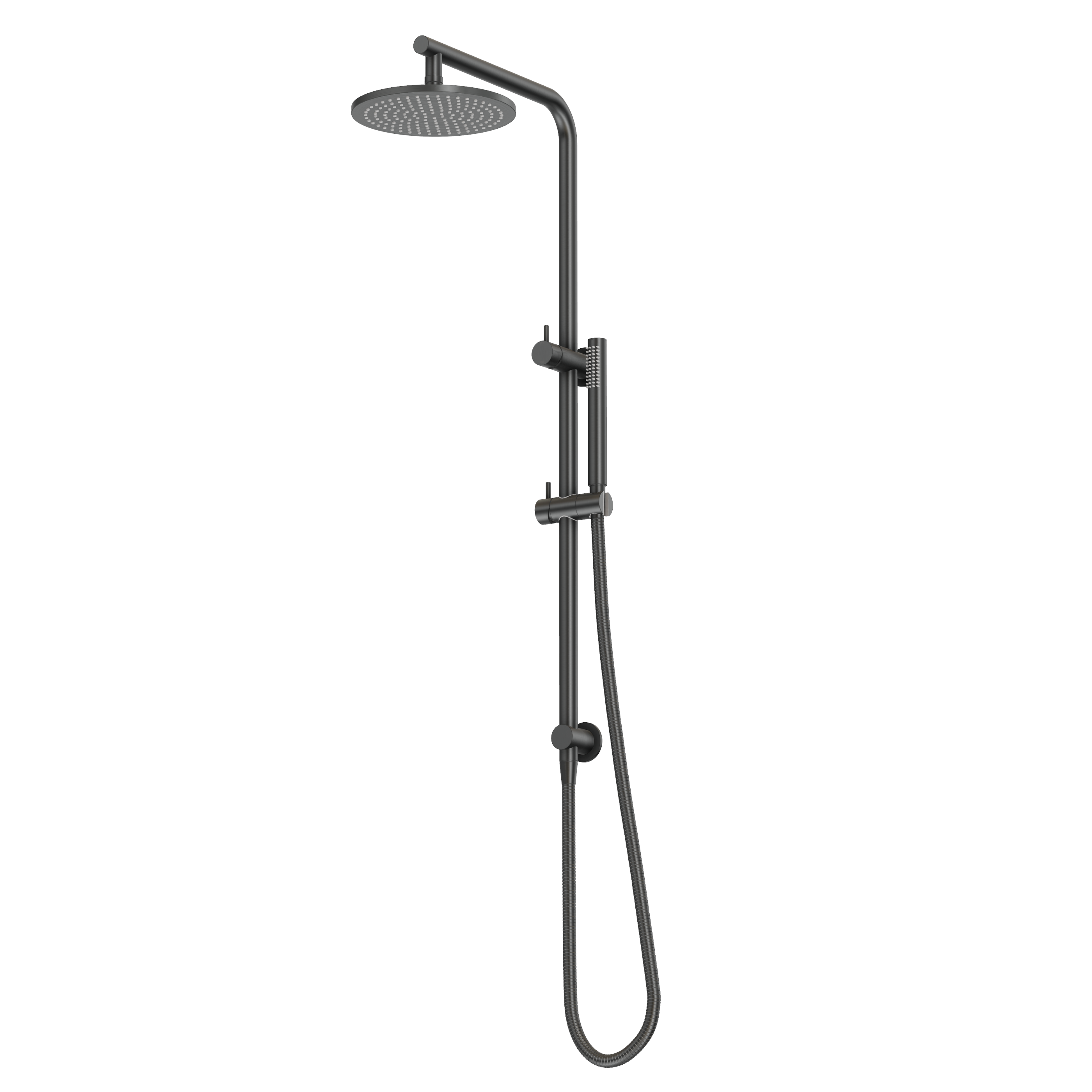 Shower Rail Set - Gun Metal Brushed