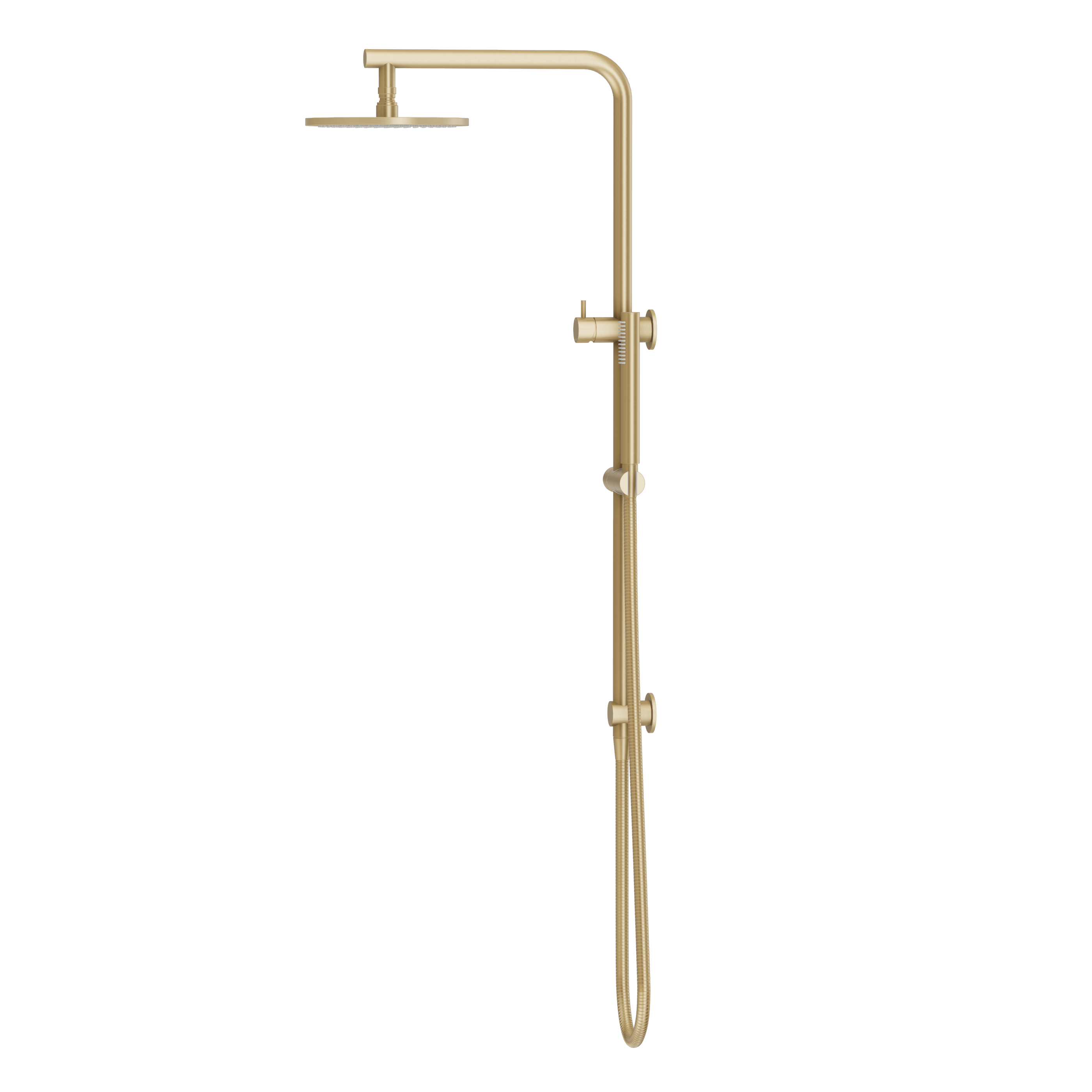 Shower Rail Set - Brushed Brass