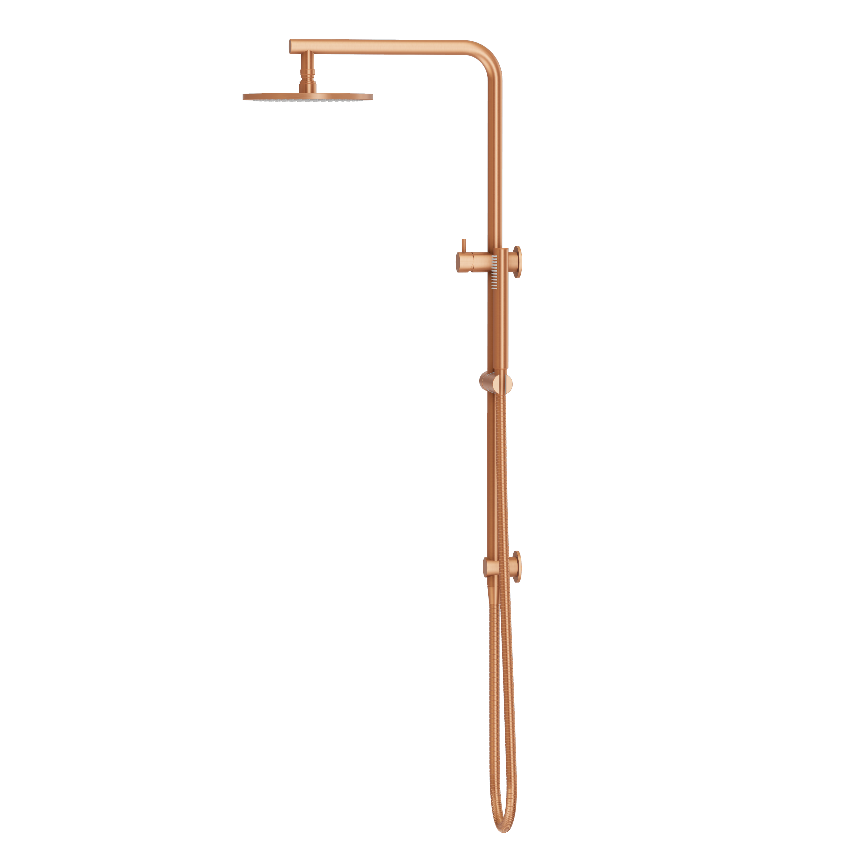 Shower Rail Set - Brushed Copper