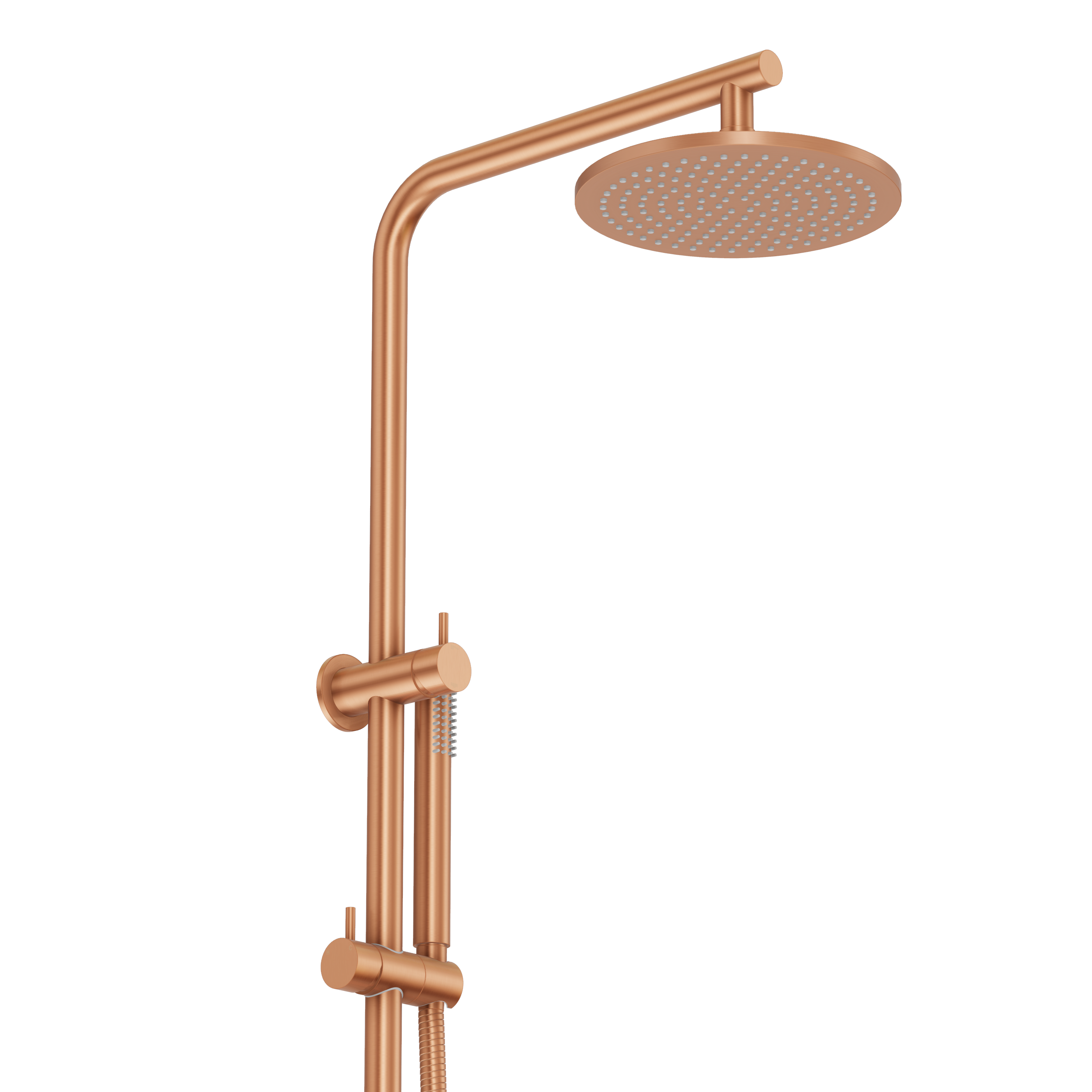 Shower Rail Set - Brushed Copper