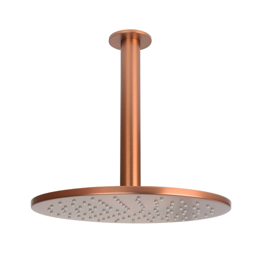 Ceiling Shower Head & Arm - Rose Bronze