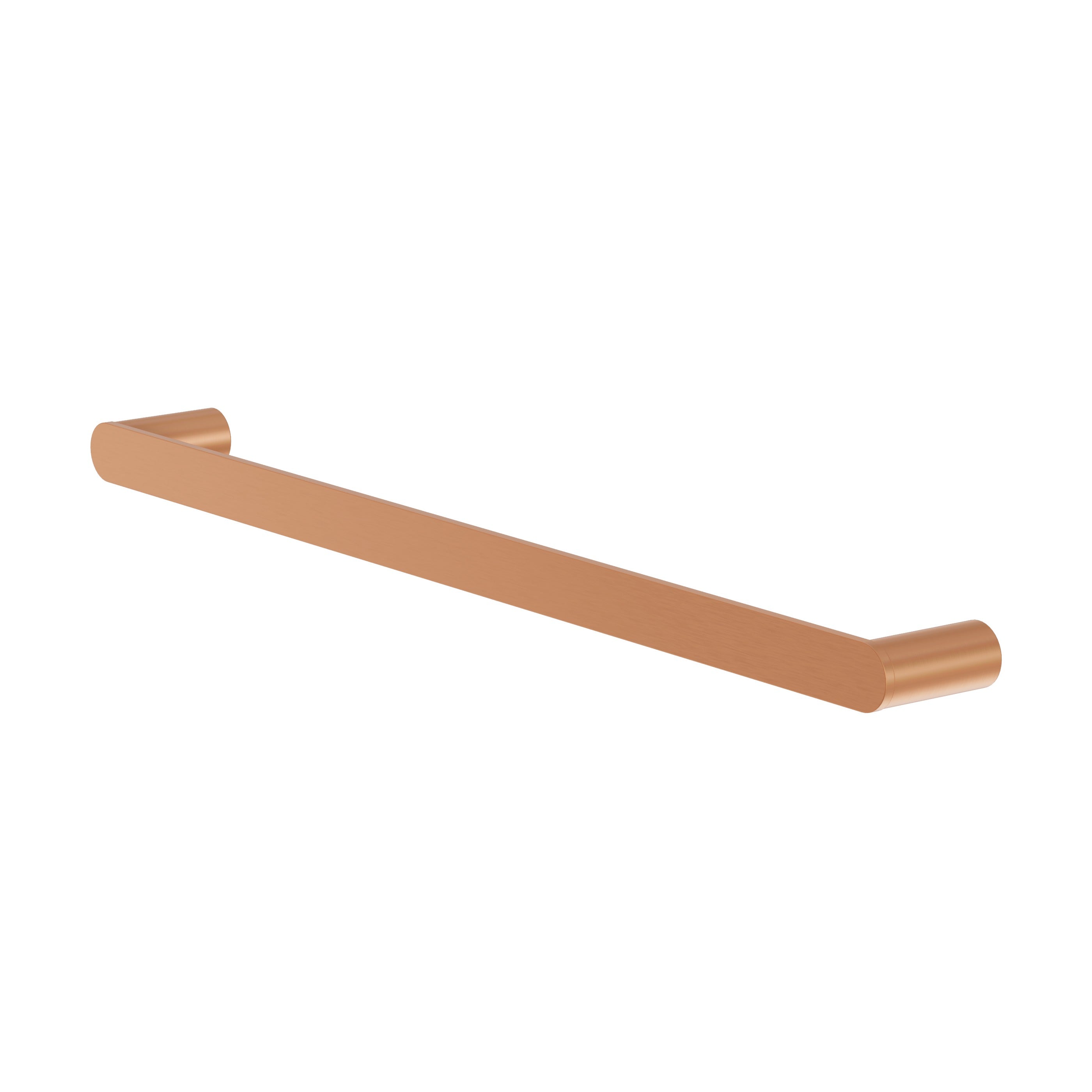 Single Towel Rail - Brushed Copper