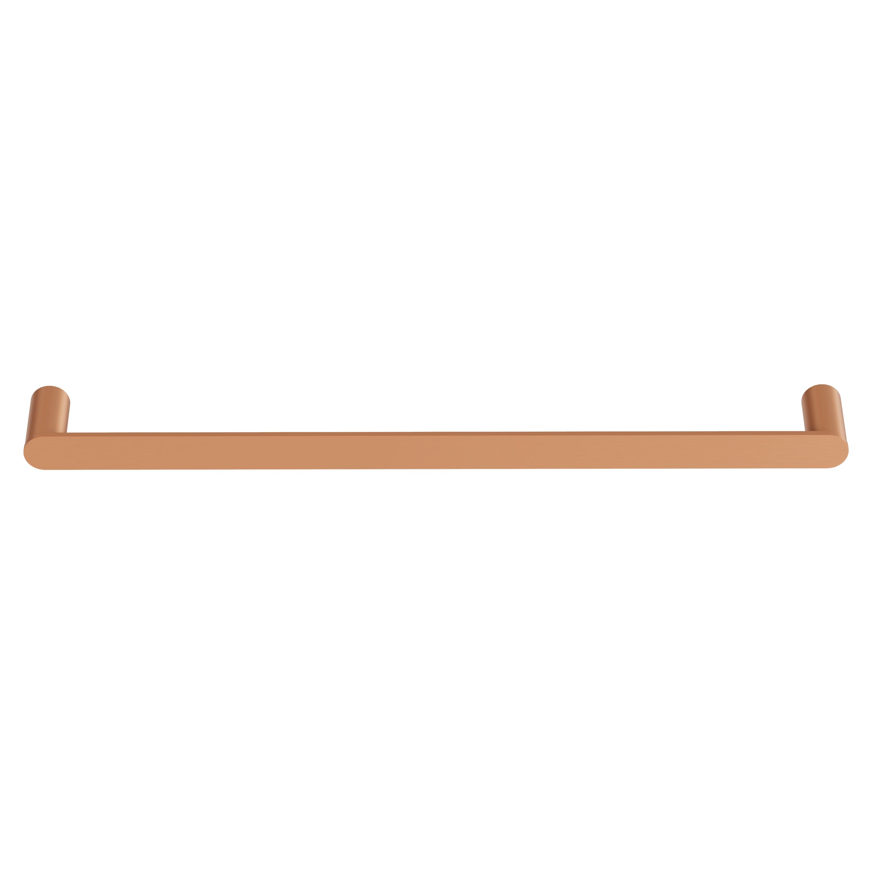 Single Towel Rail - Brushed Copper