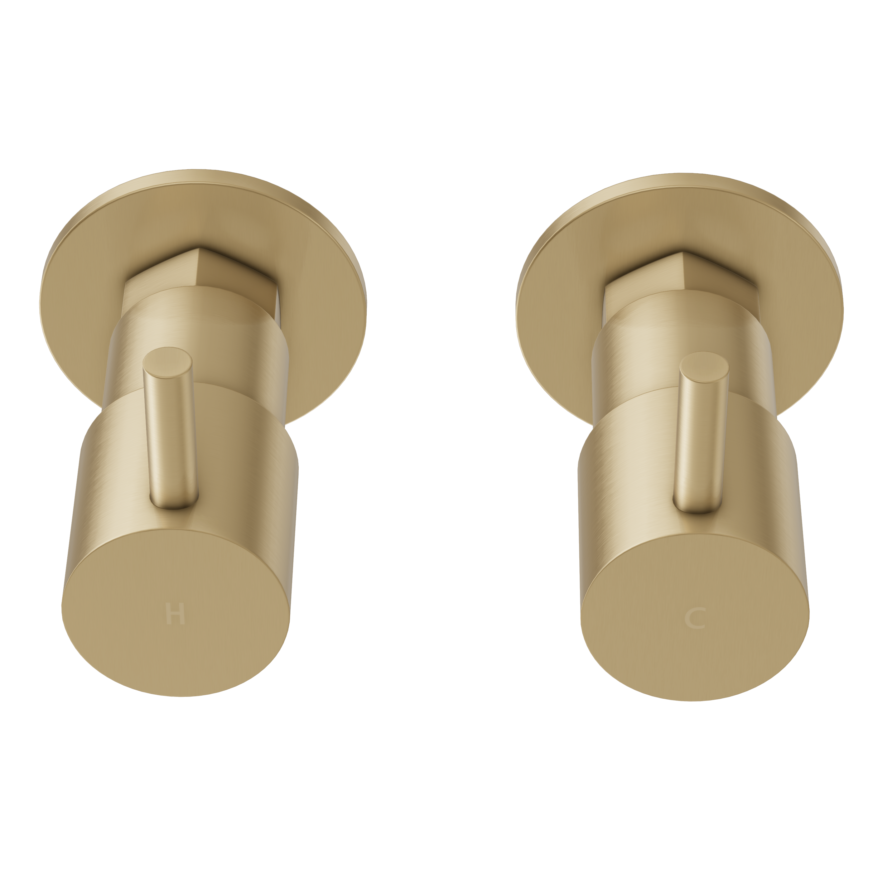 Washing Machine Taps - Brushed Brass
