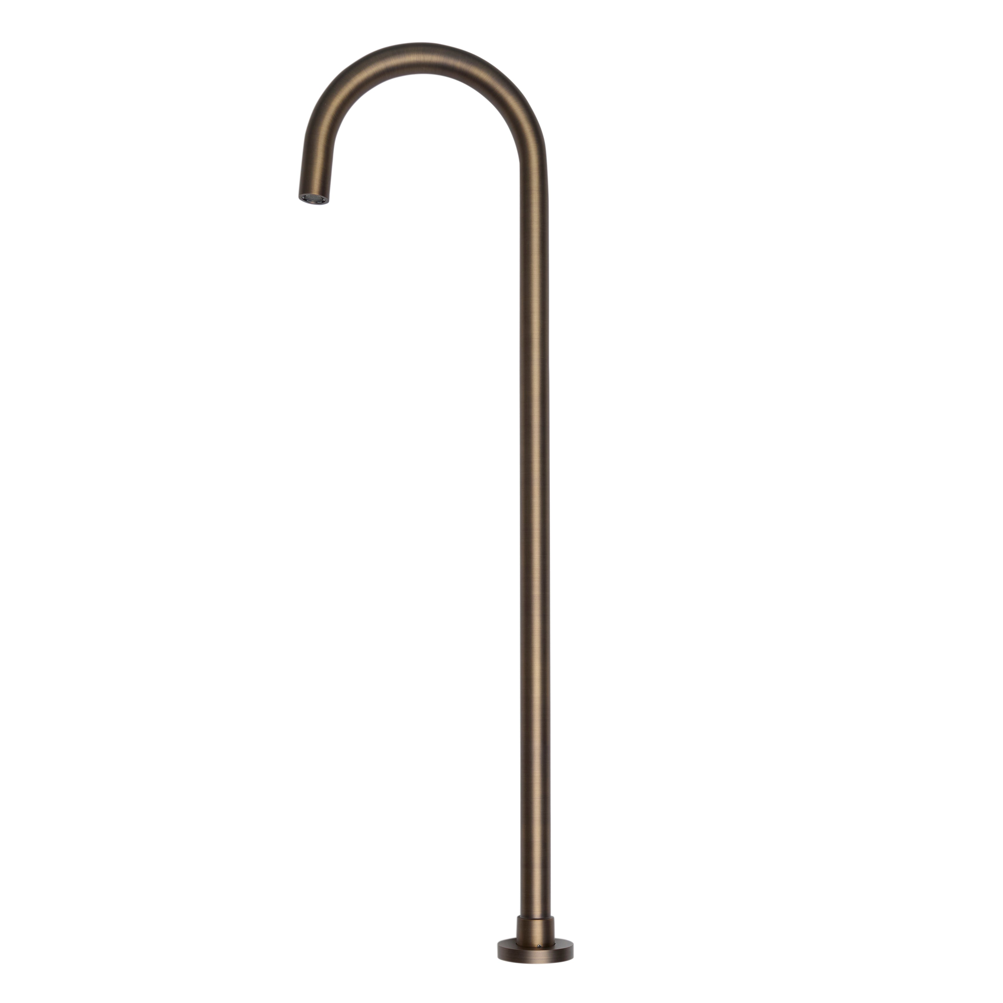 Floor Mounted Bath Filler - Antique Brass