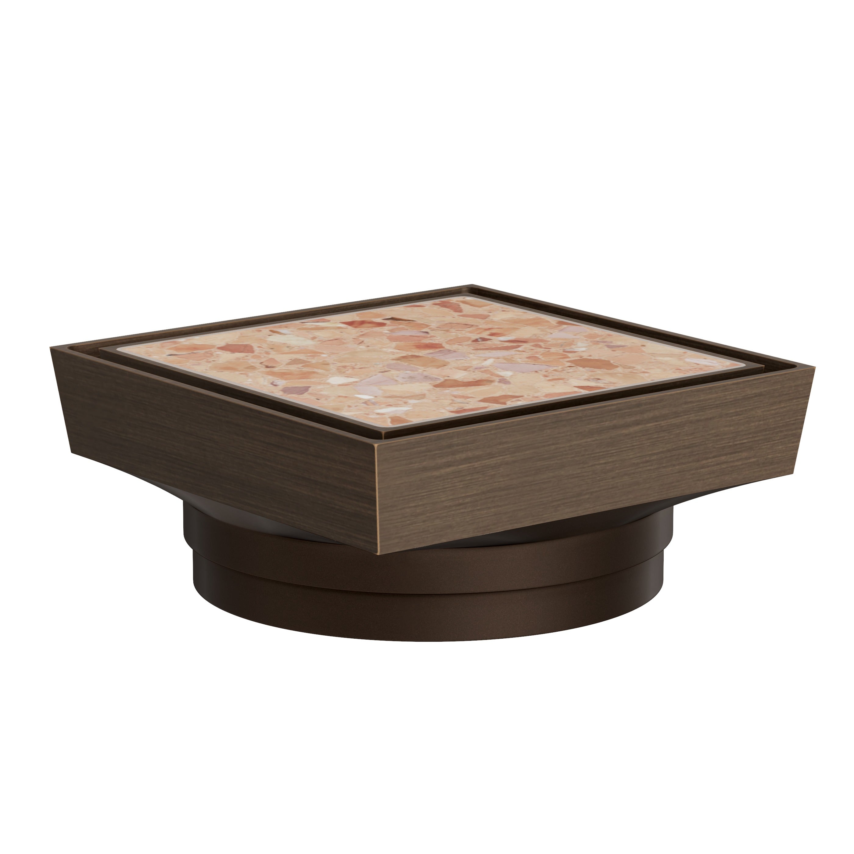Tile Insert Floor Waste - Antique Brass