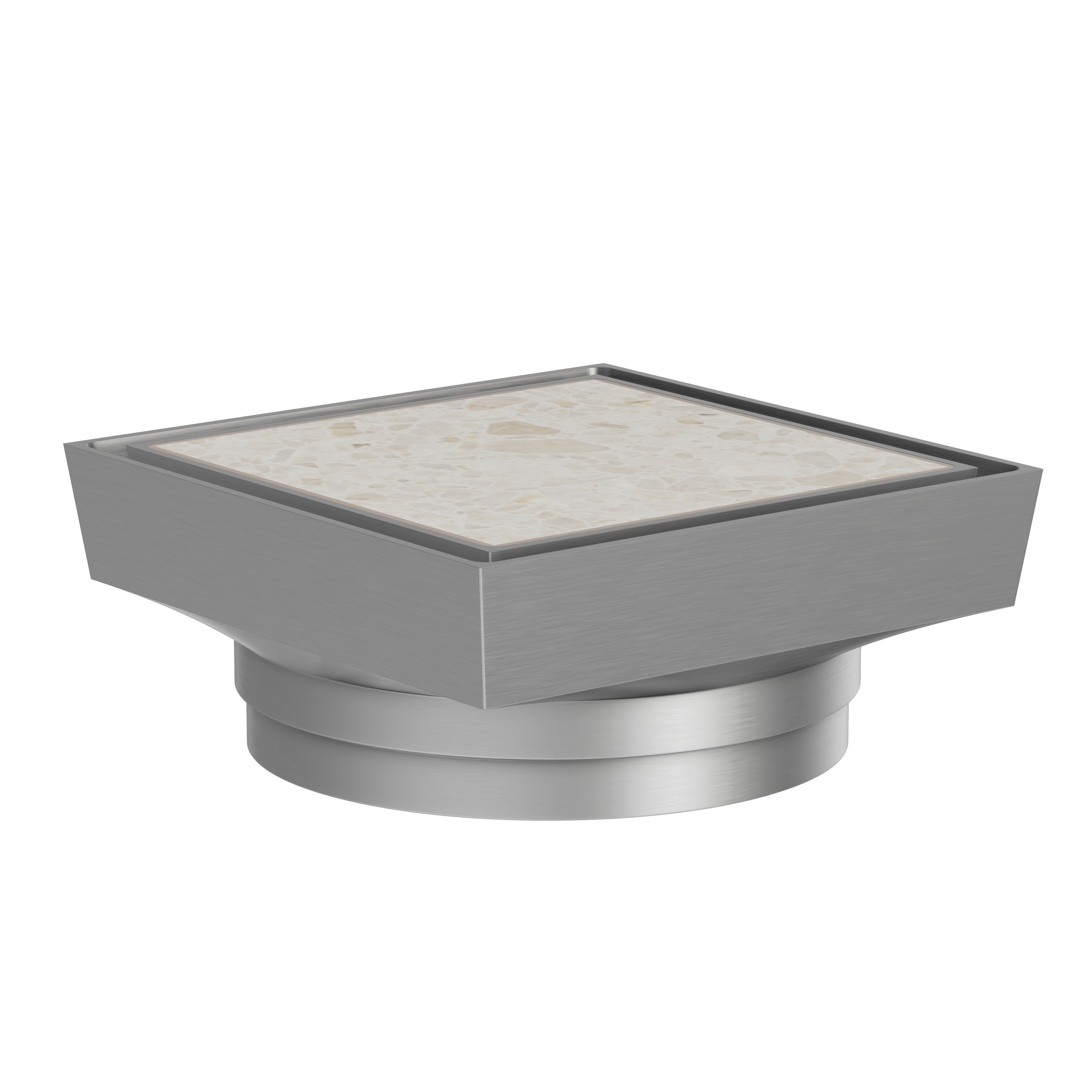 Tile Insert Floor Waste - Brushed Nickel