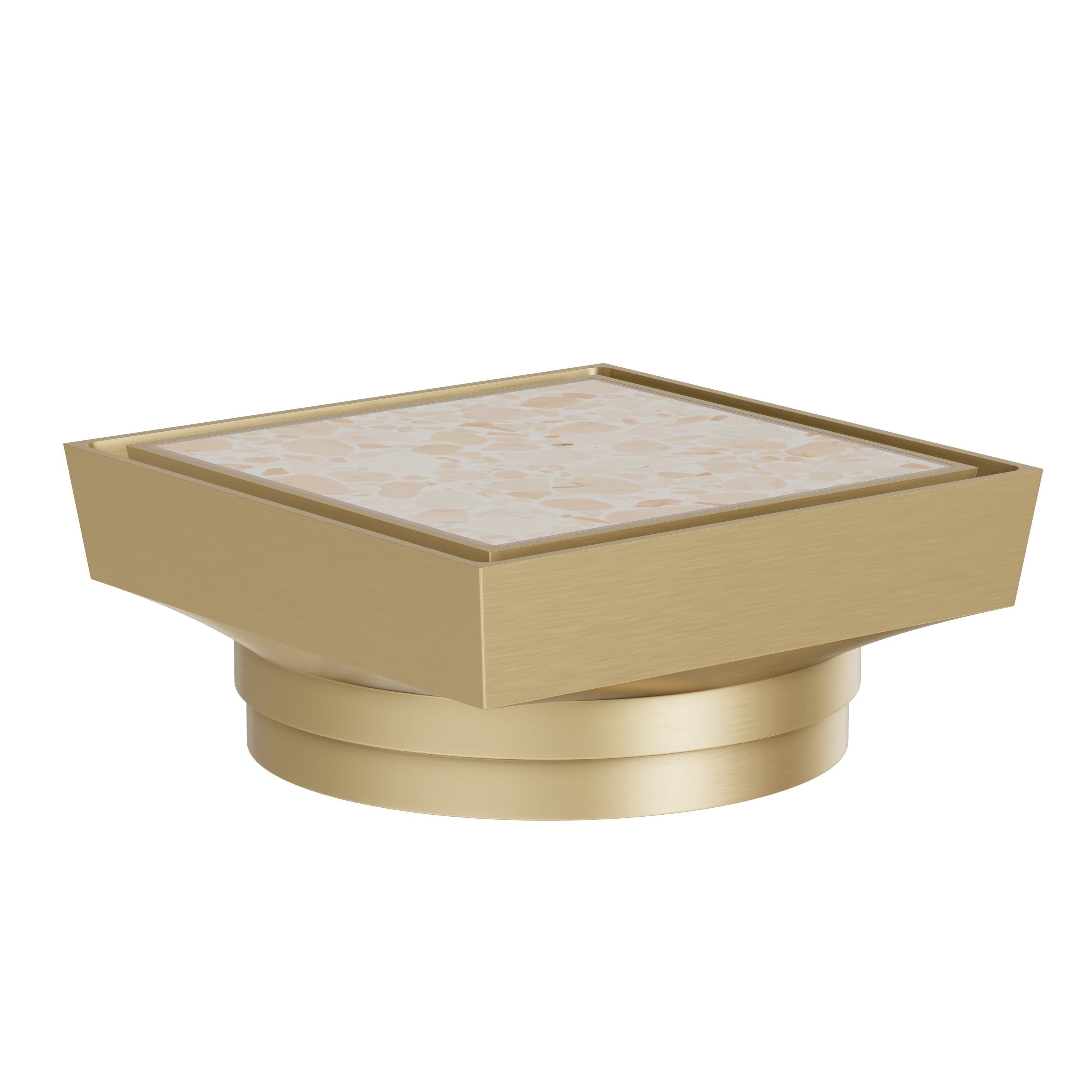 Tile Insert Floor Waste - Brushed Brass