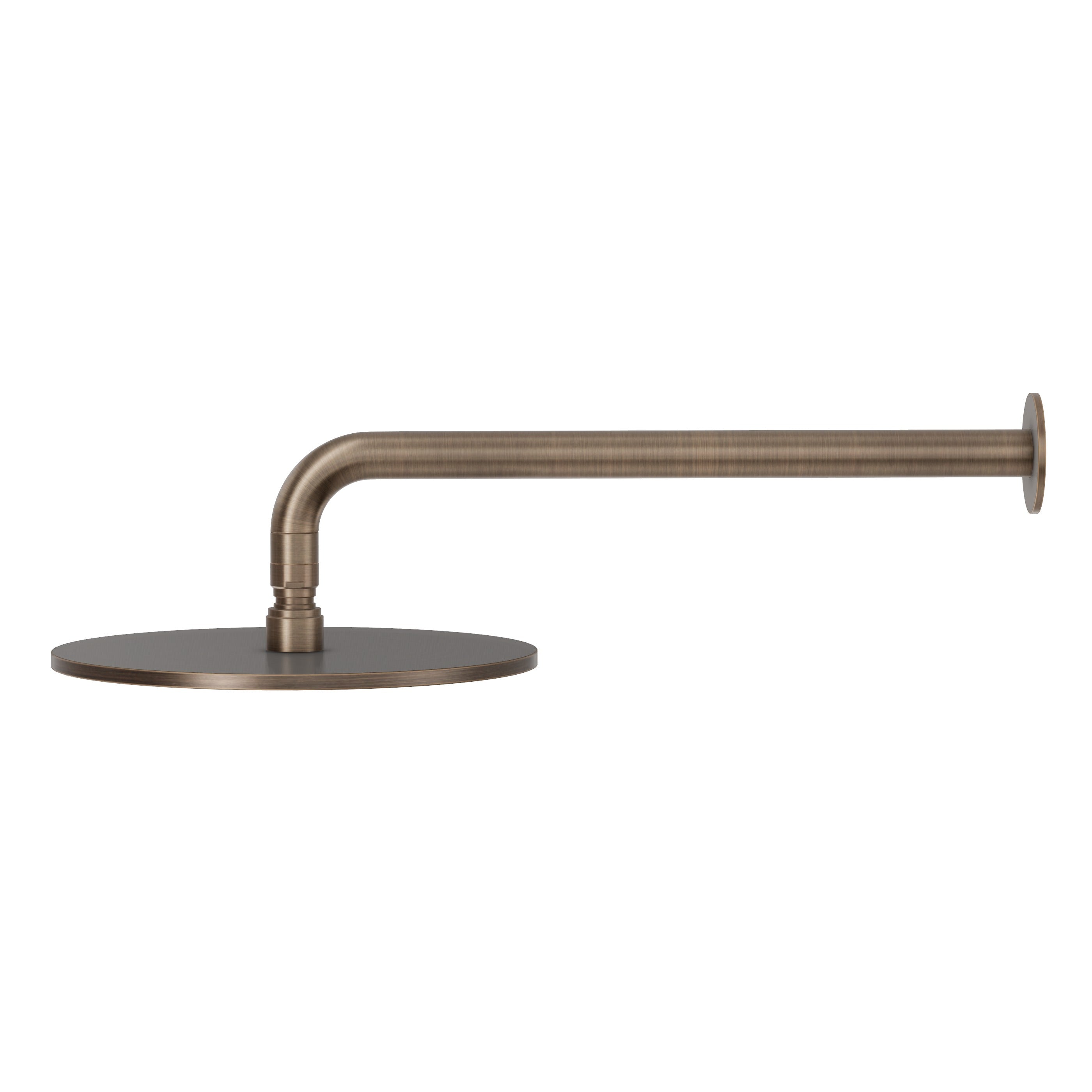 Wall Shower Head & Arm - Antique Brass