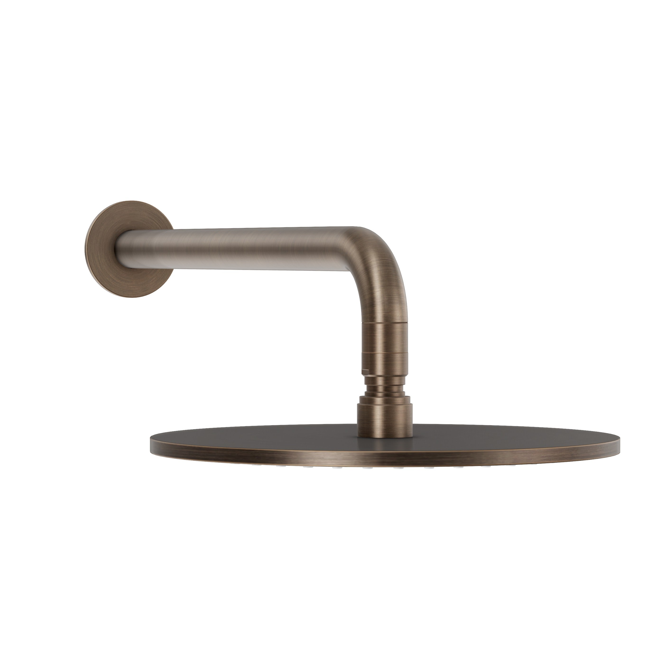 Wall Shower Head & Arm - Antique Brass
