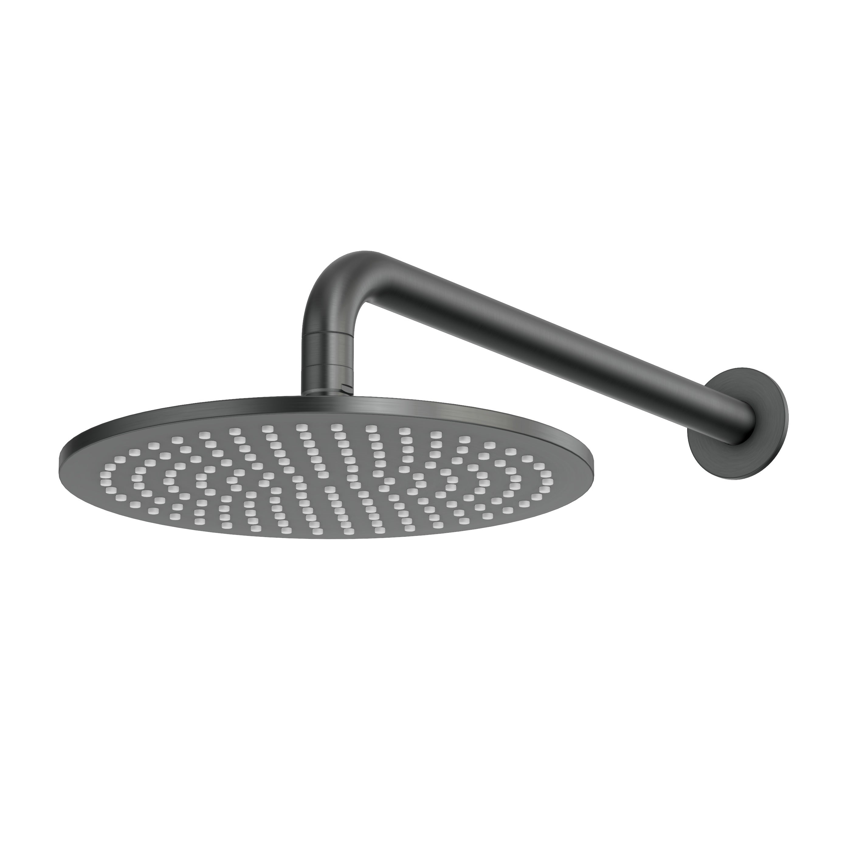 Wall Shower Head & Arm - Gun Metal Brushed