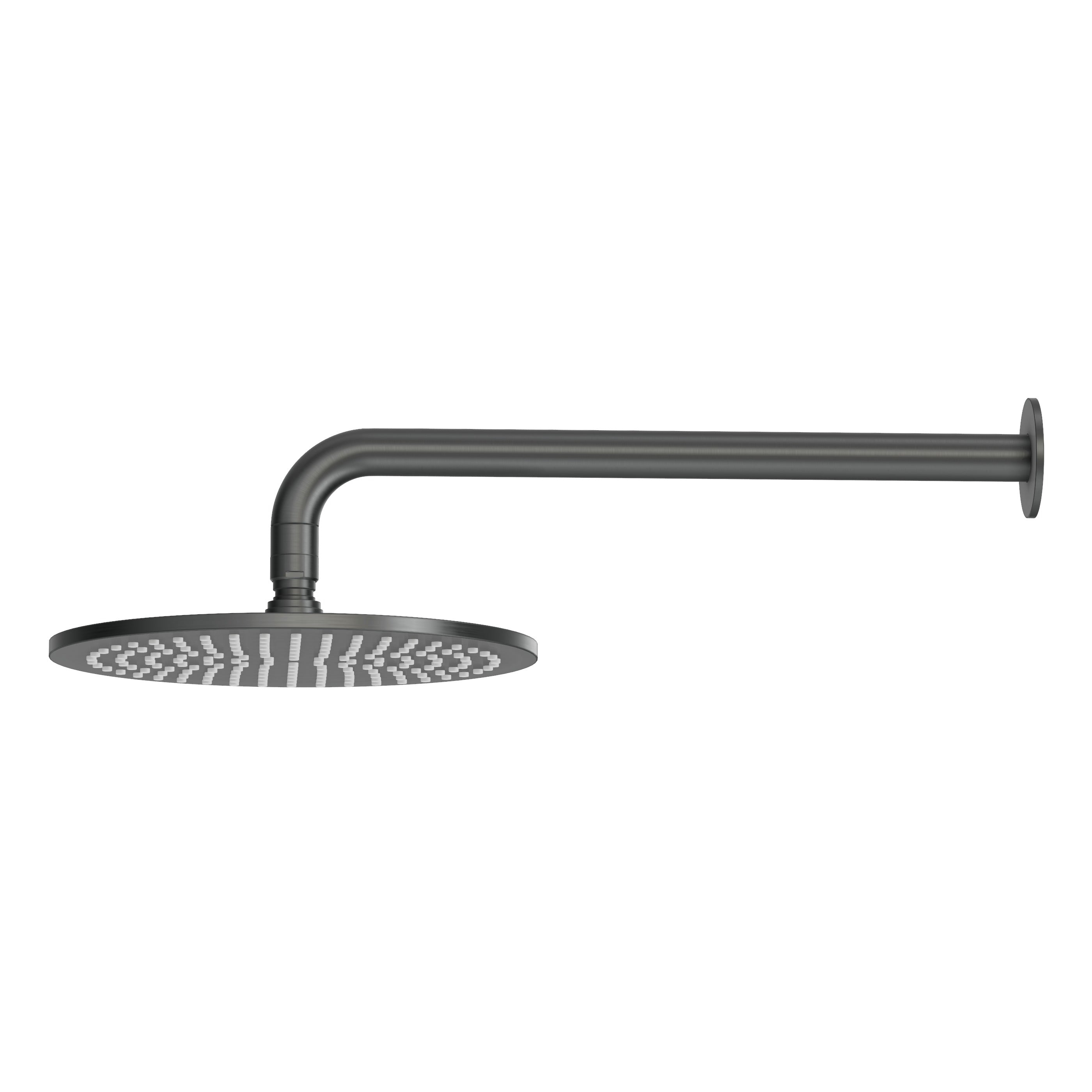 Wall Shower Head & Arm - Gun Metal Brushed