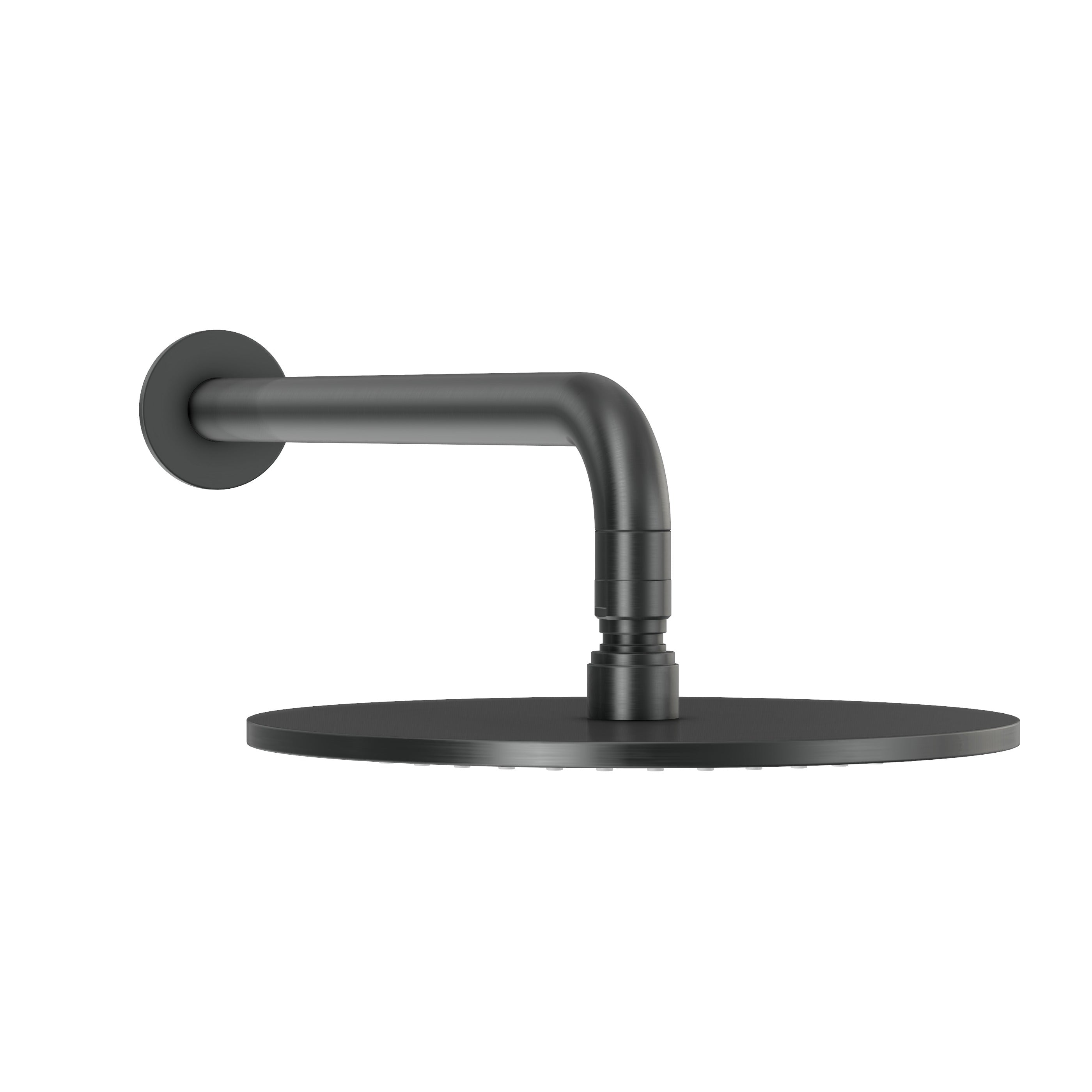 Wall Shower Head & Arm - Gun Metal Brushed