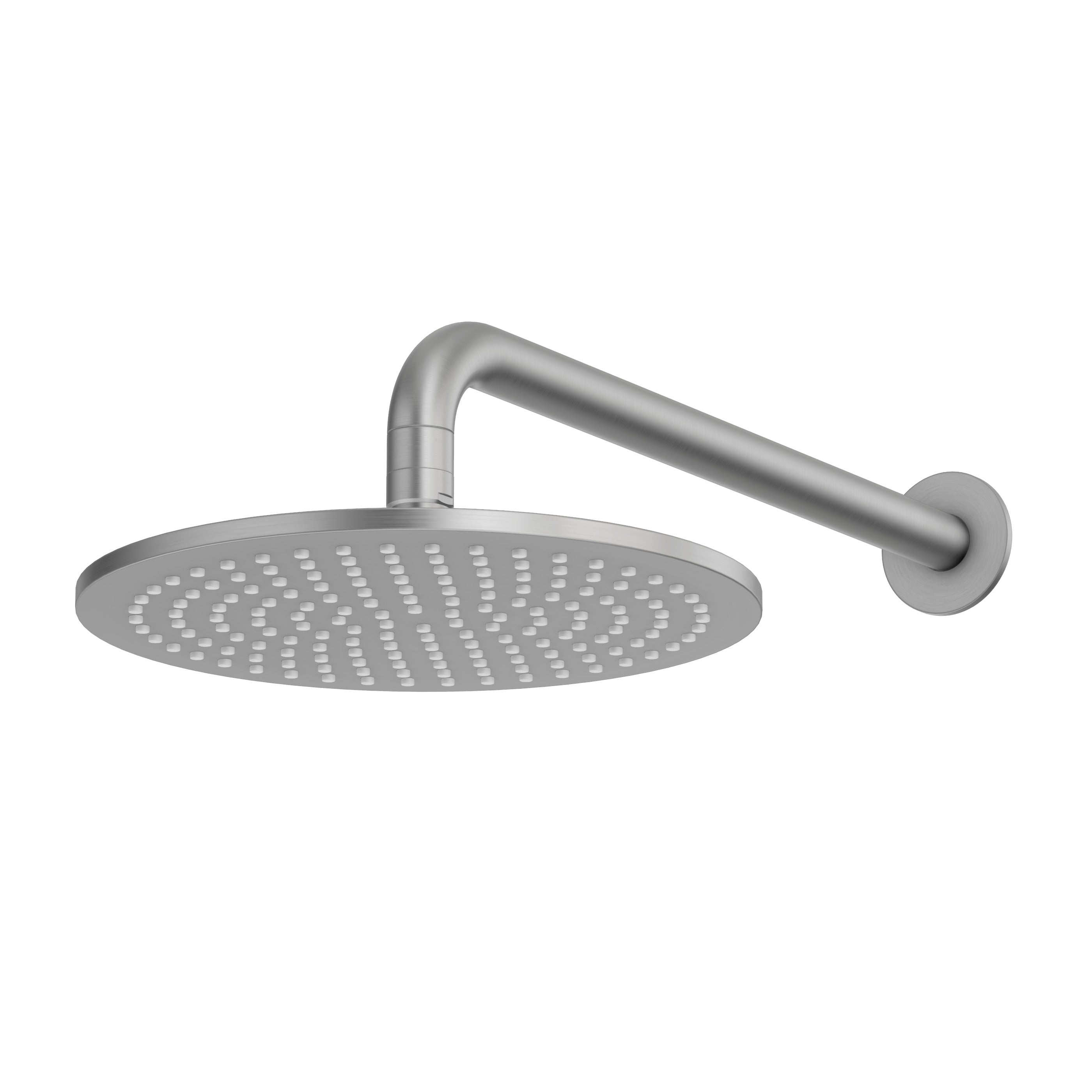 Wall Shower Head & Arm - Brushed Nickel