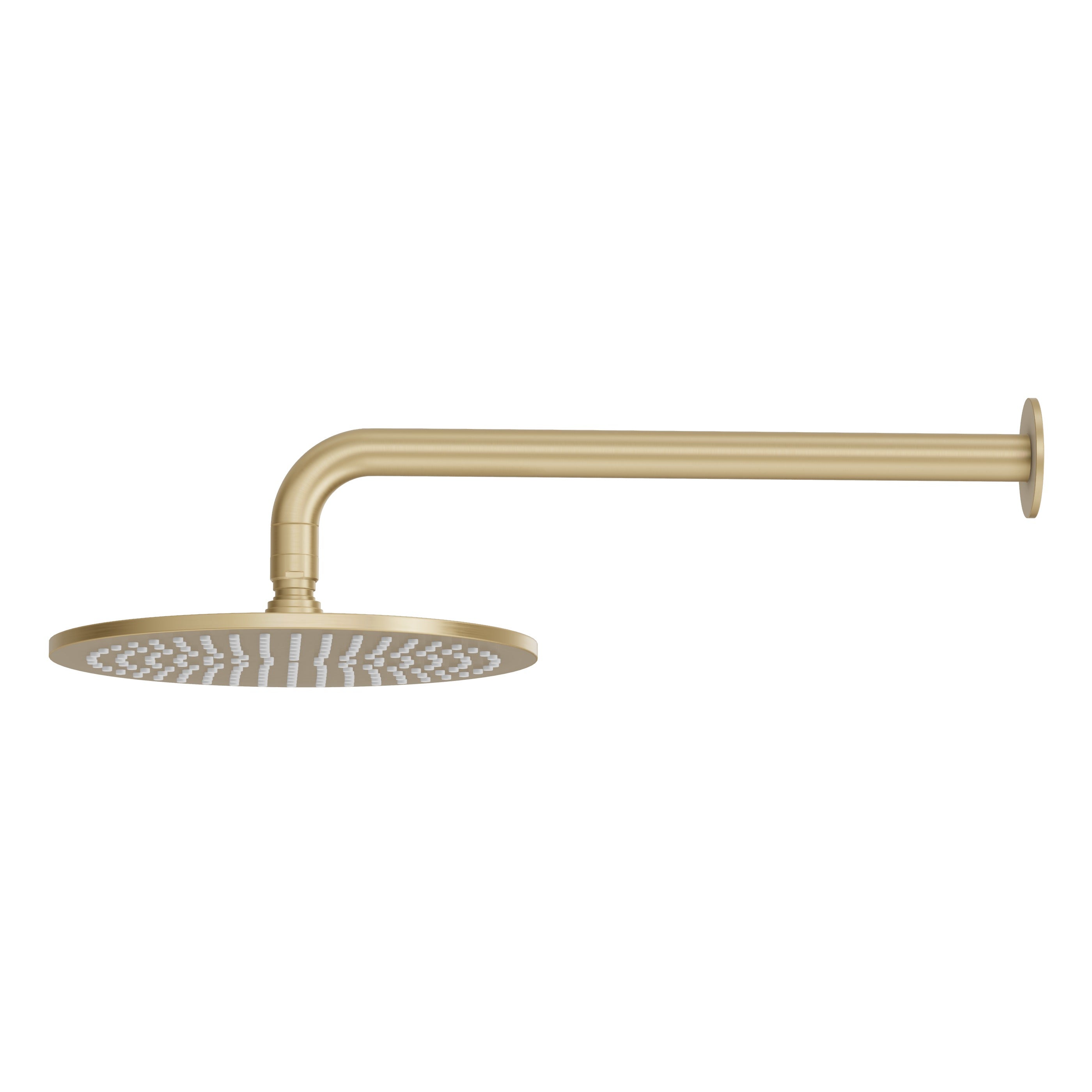 Wall Shower Head & Arm - Brushed Brass