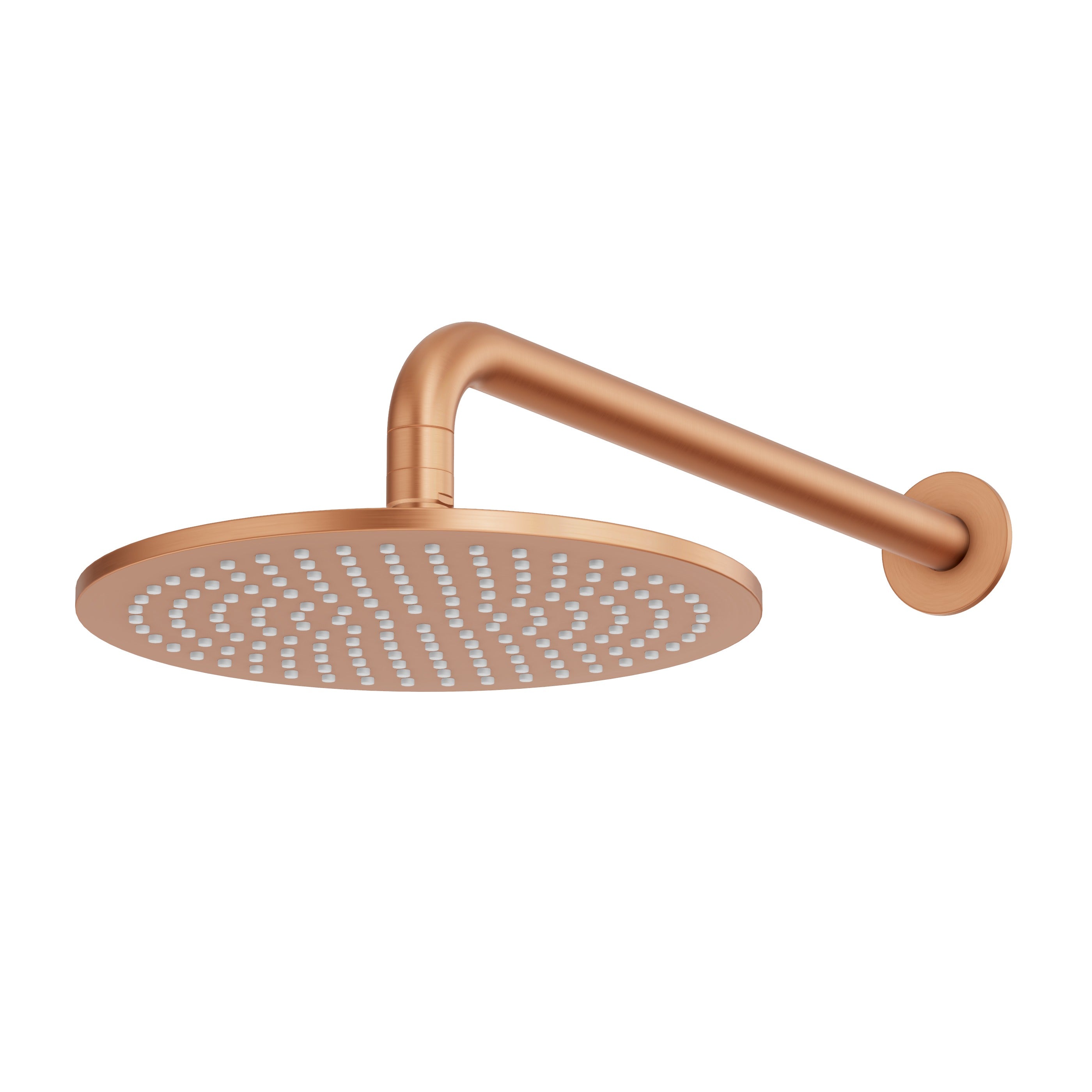 Wall Shower Head & Arm - Brushed Copper