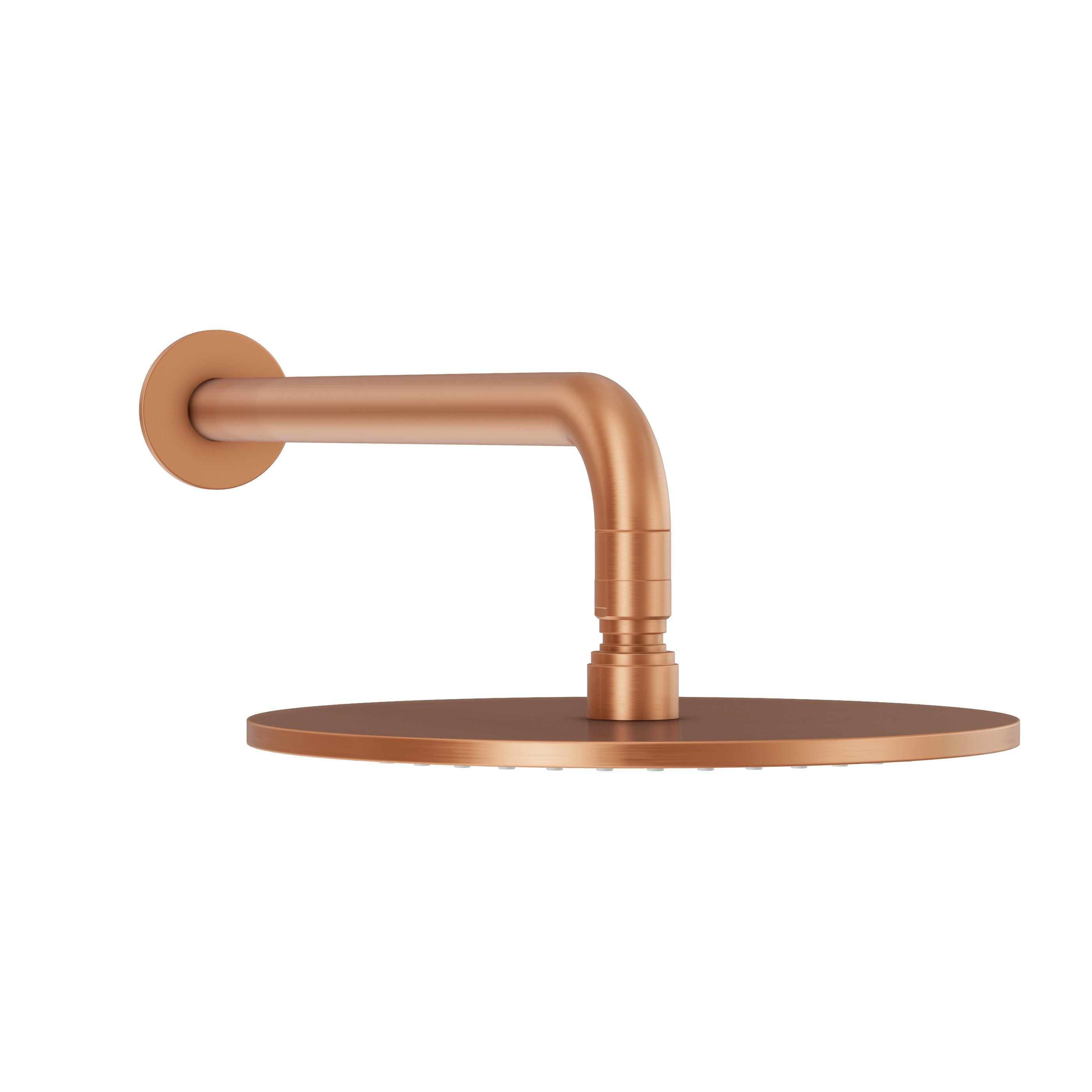 Wall Shower Head & Arm - Brushed Copper