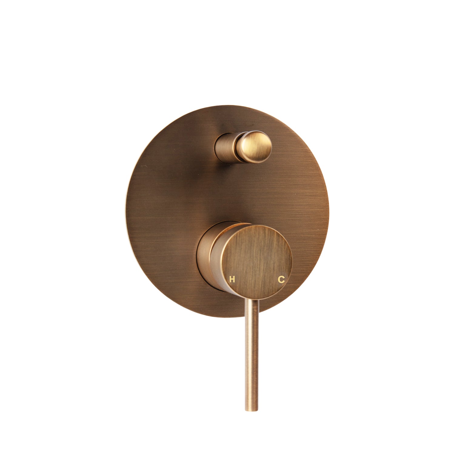 Haven Concealed Diverter Wall Mixer - Antique Brass