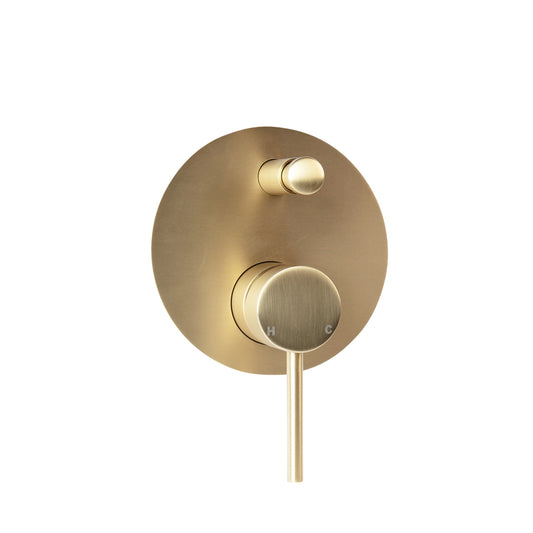 Haven Concealed Diverter Wall Mixer - Gold Brushed