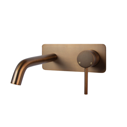 Haven Wall Mixer Tap - Antique Brass