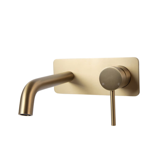 Haven Wall Mixer Tap - Gold Brushed