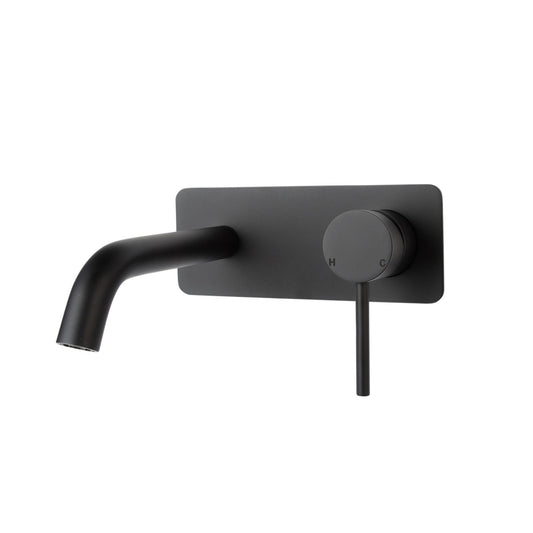 Haven Wall Mixer Tap - Matte Black