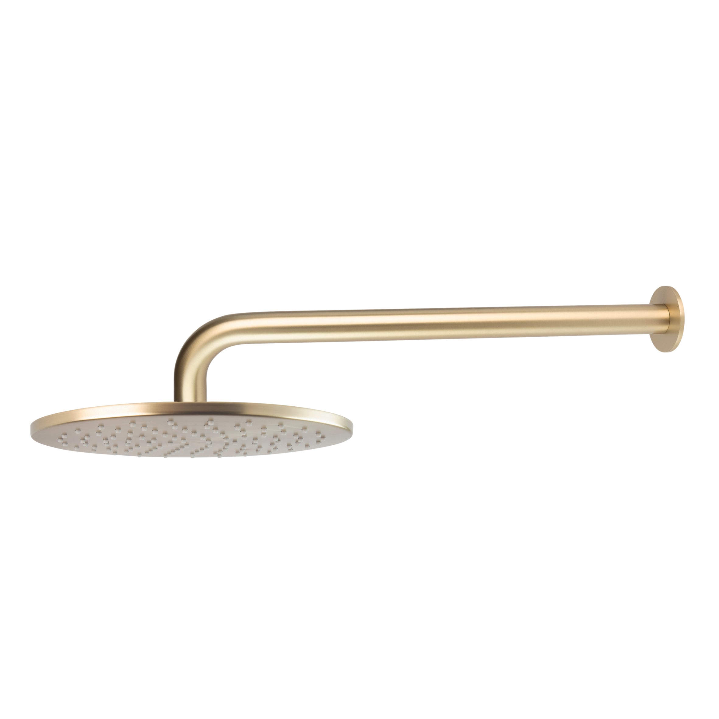 Wall Shower Head & Arm - Gold Brushed