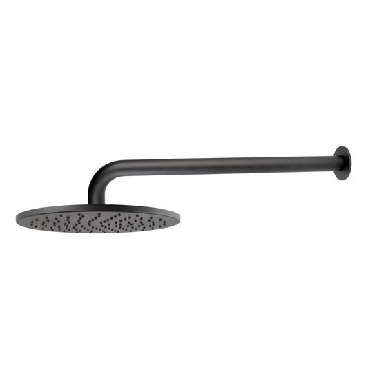 Wall Shower Head & Arm - Matte Black