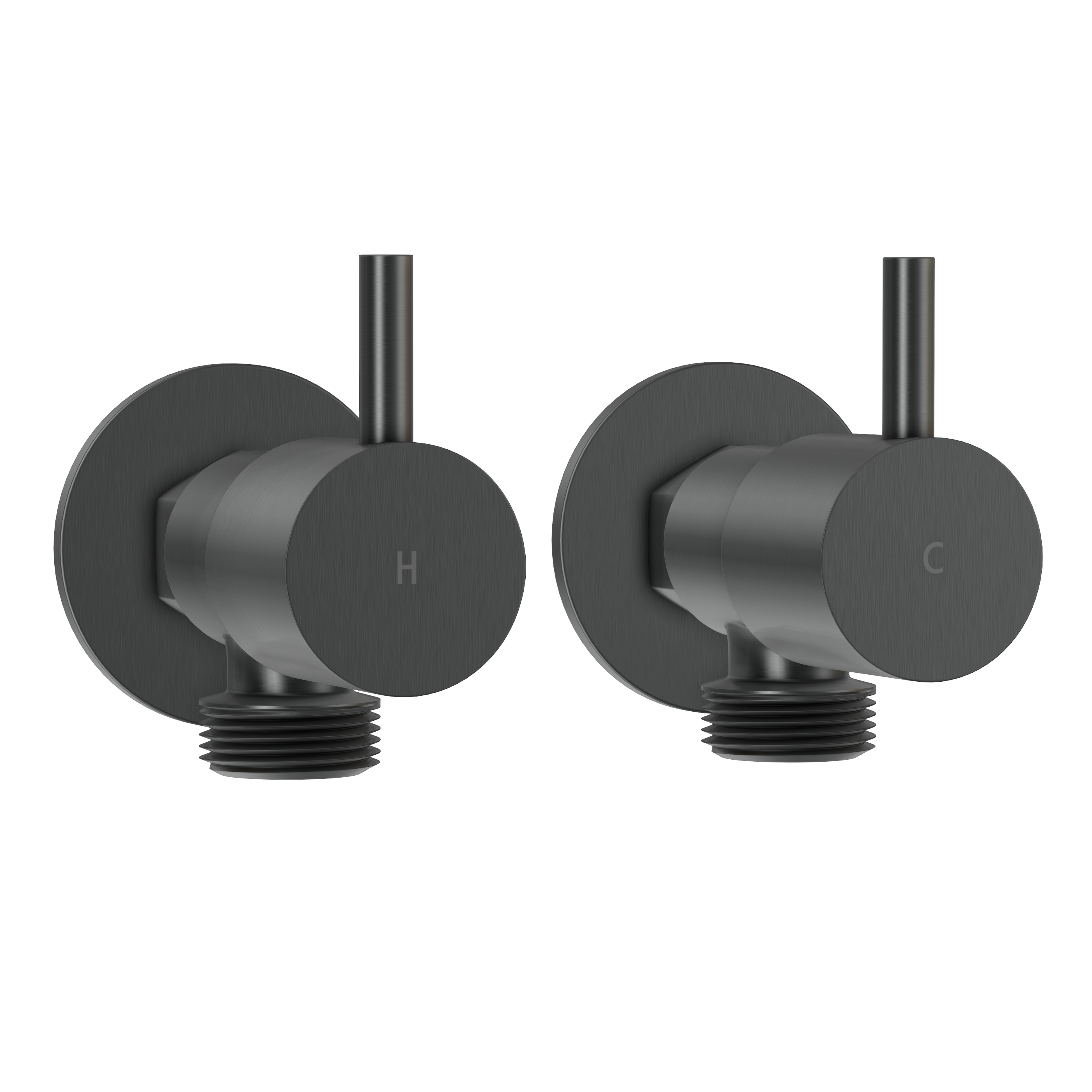 Washing Machine Taps - Gun Metal Brushed