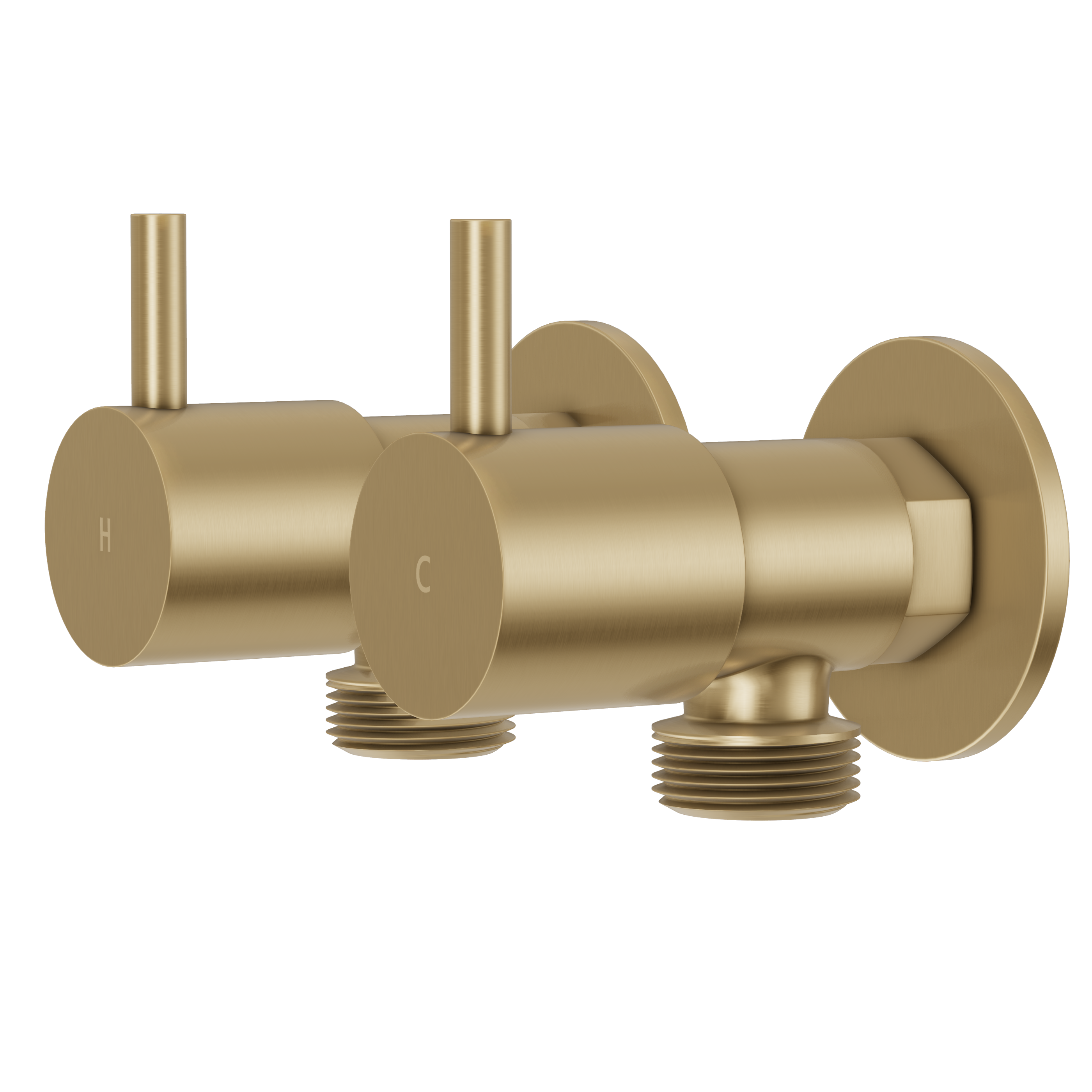 Washing Machine Taps - Brushed Brass