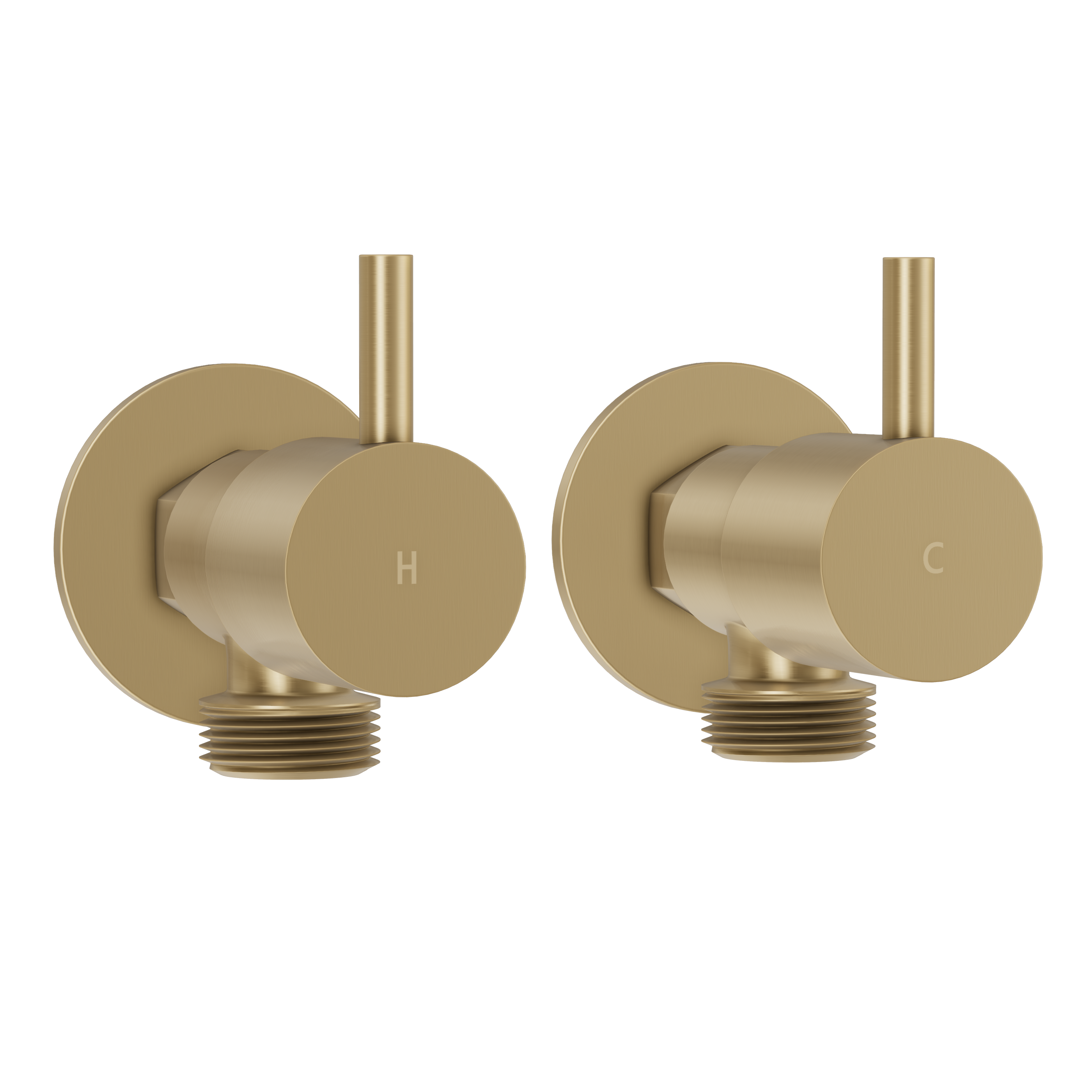 Washing Machine Taps - Brushed Brass